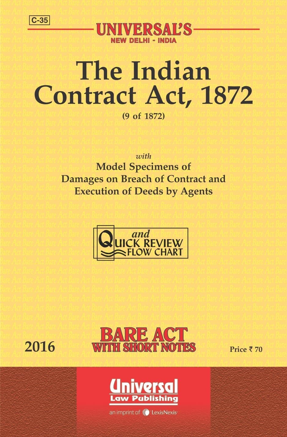 Contract Act, 1872 Paperback – 1 January 2016