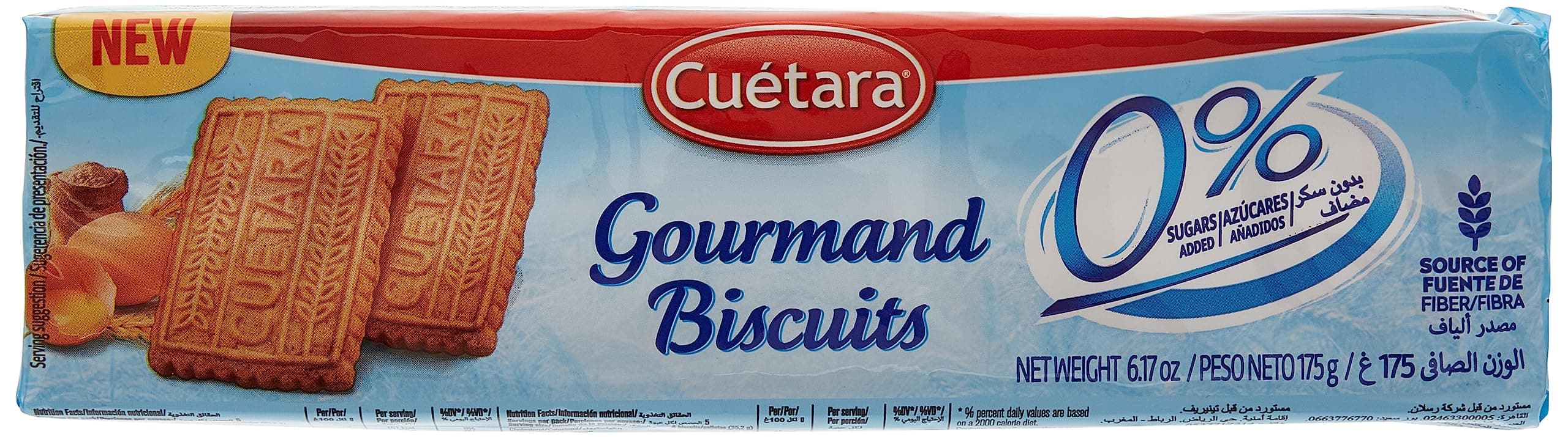 0% Sugar Gourmand Biscuits 175g.