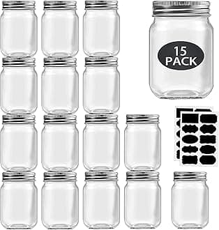 16 oz Silver Lids & Mason Jars