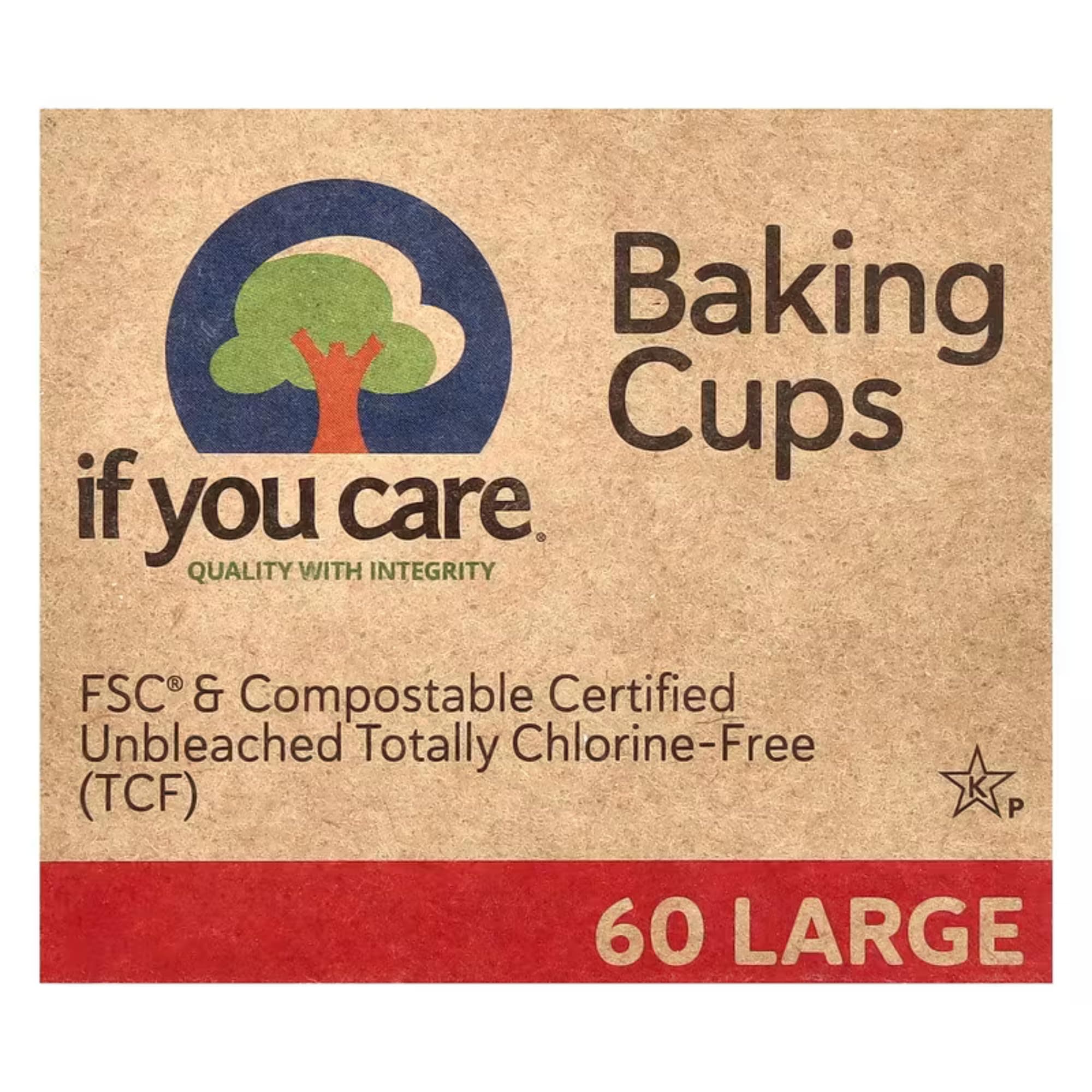 Fsc Certified Unbleached Large Baking Cups - 60 Count