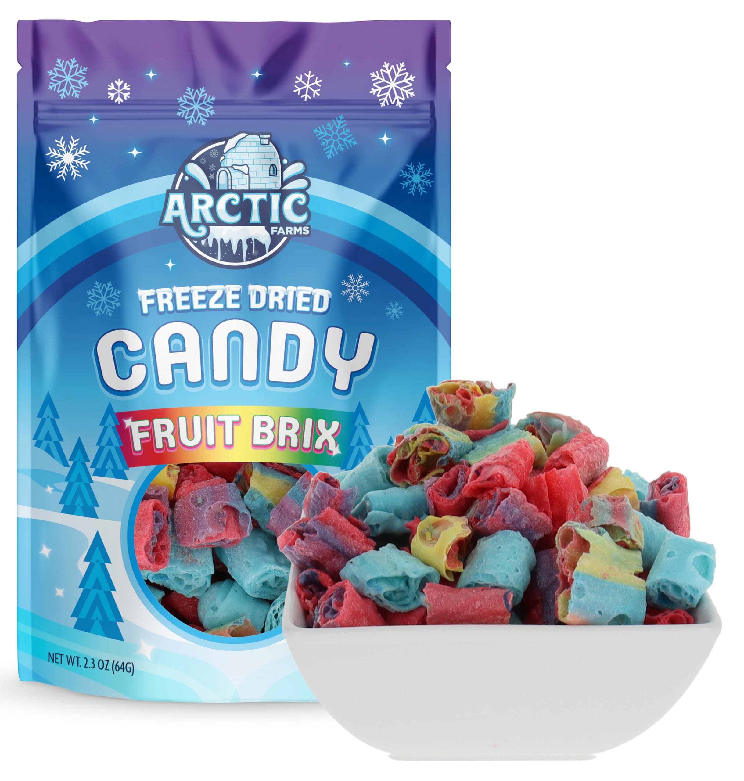 Freeze Dried Candy Fruit Roll Bagged and Boxed (Assorted Flavors) (2.3oz) (Assorted Brix)