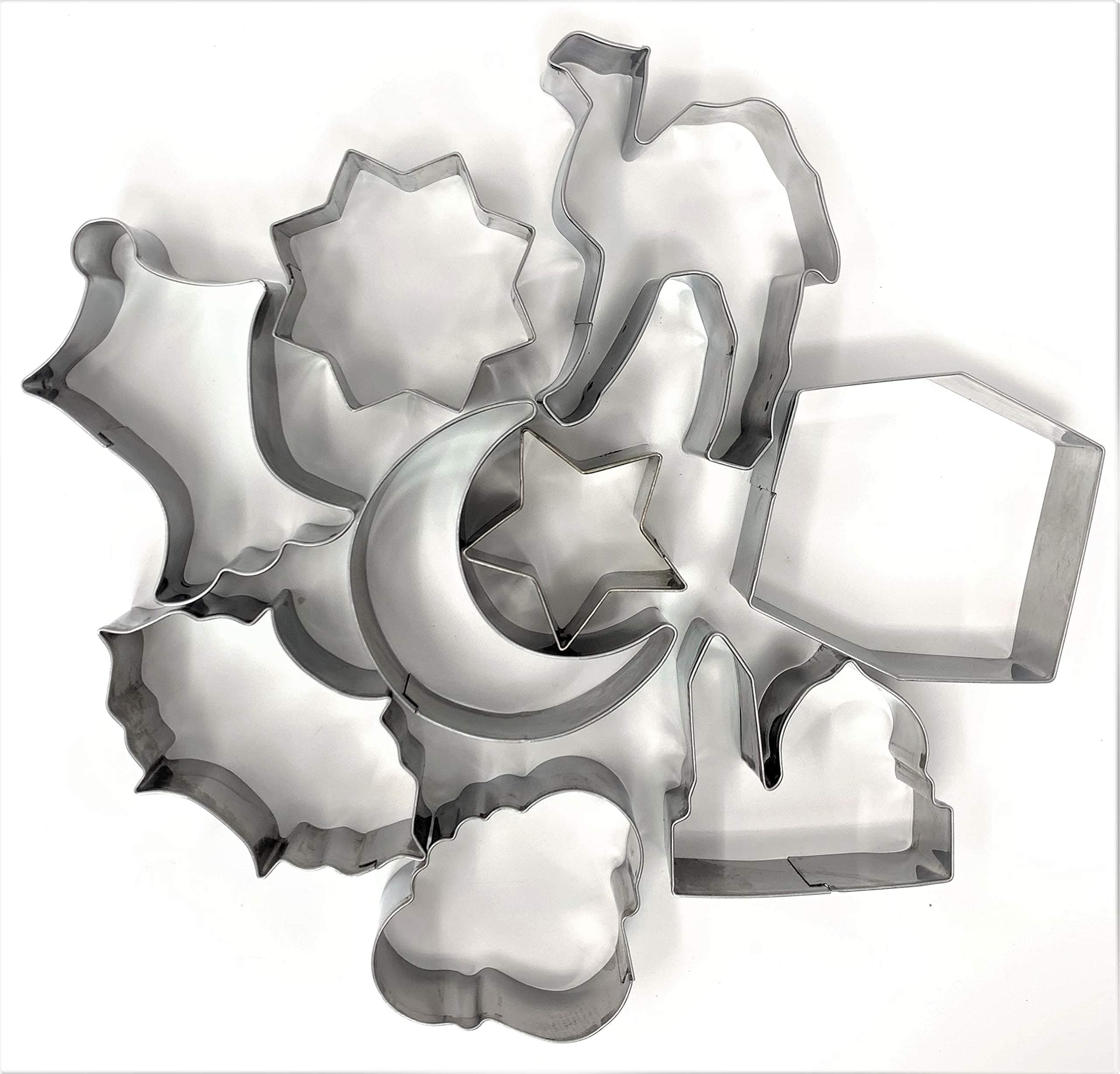 Eid & Ramadan Cookie Cutter Small Set - 7 Stainless Steel Cutters