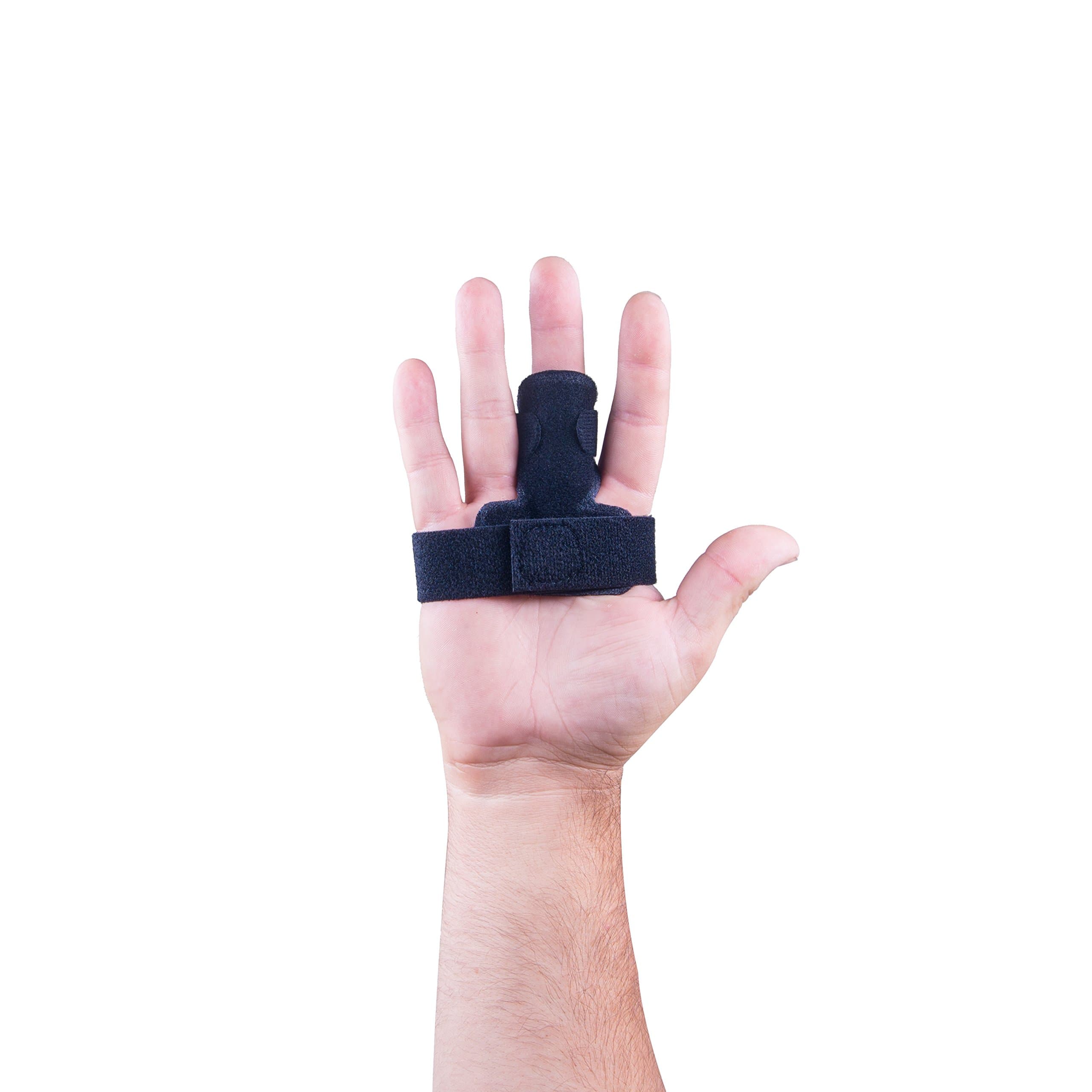 The Original MedicHelp Trigger Finger Splint | Adjustable With innovative Aluminium Plates and Foam Technologies Trusted By The NHS - Black