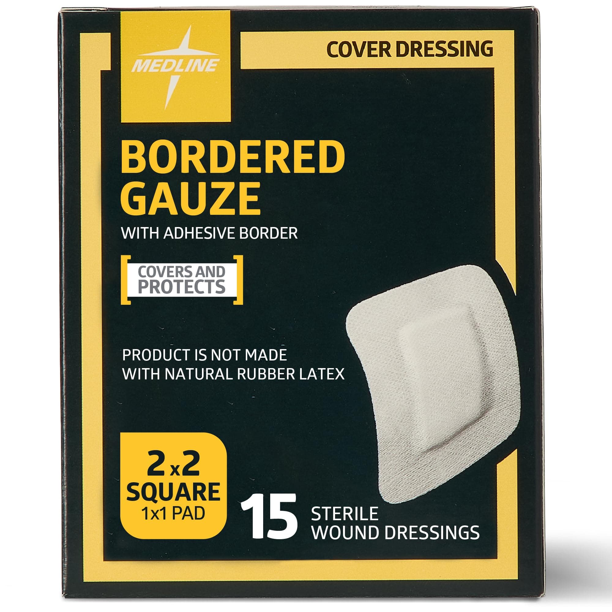 MSC3222Z Sterile Bordered Gauze, 2" x 2"