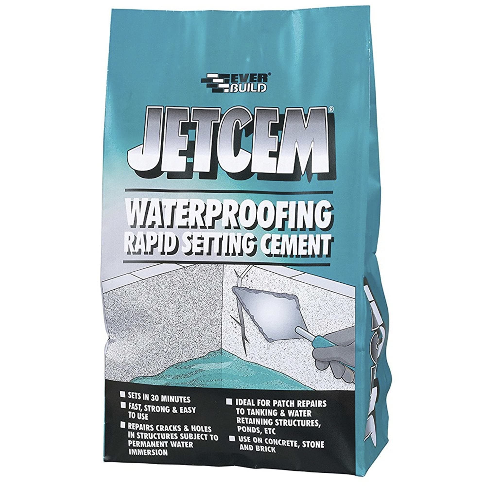 Jetcem Waterproof Rapid Set Cement - 3kg Bag