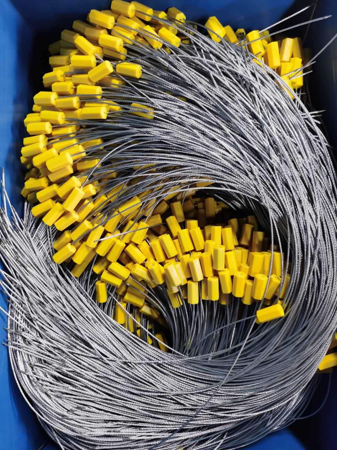 24" Steel Cable Seals with serial numbers