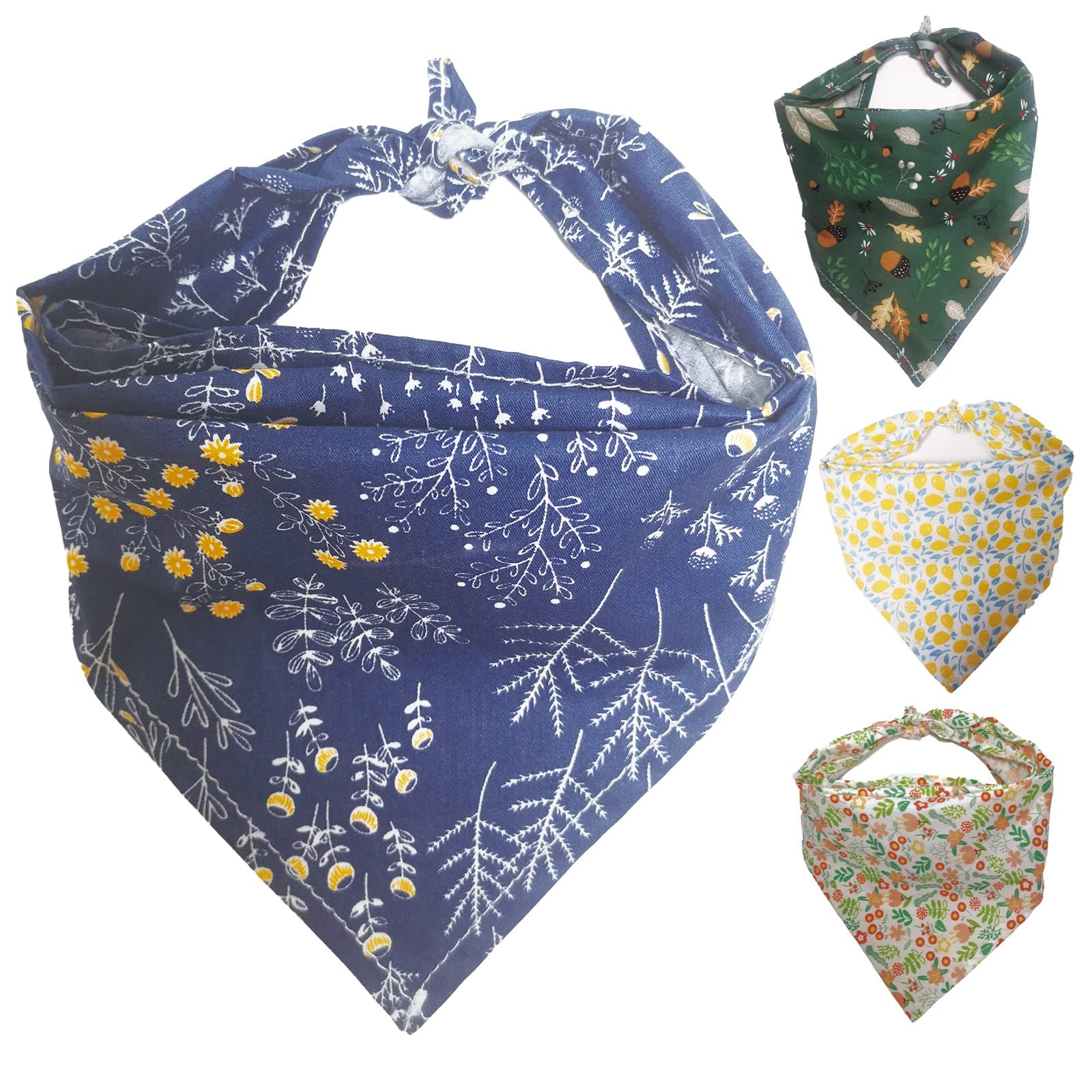 Dog Bandanas 4 Pack (Floral 4 Pack)