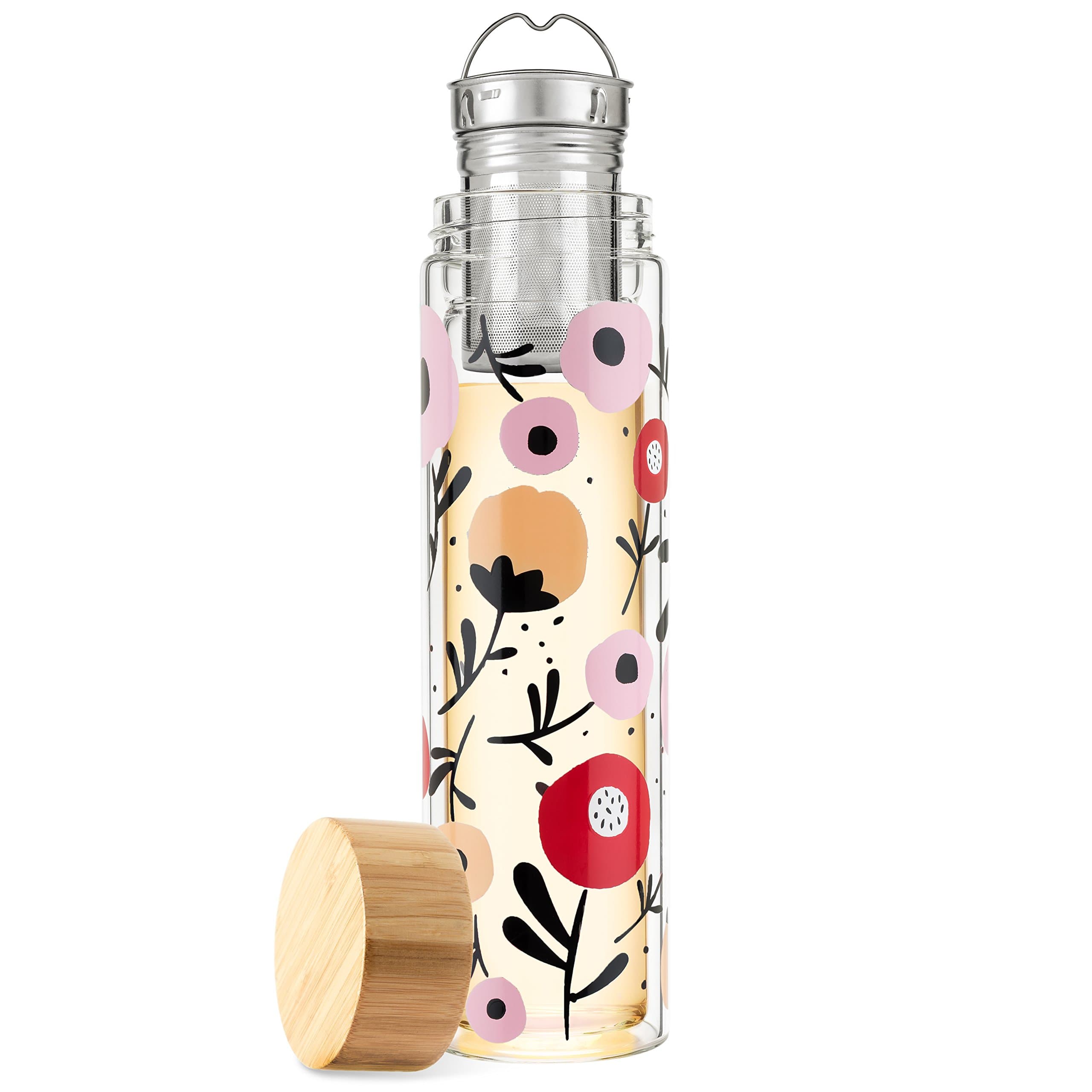 Pinky Up Tea Mug and Infuser, One, Posy