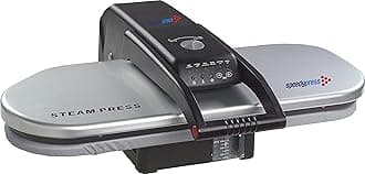 Speedypress PSP202S Silver Steam Ironing Press by Speedypress - Mega Iron Press, 64cm x 27cm; 1,400watt (+ FREE Replacement Cover & Foam Underfelt - RRP £39.00)