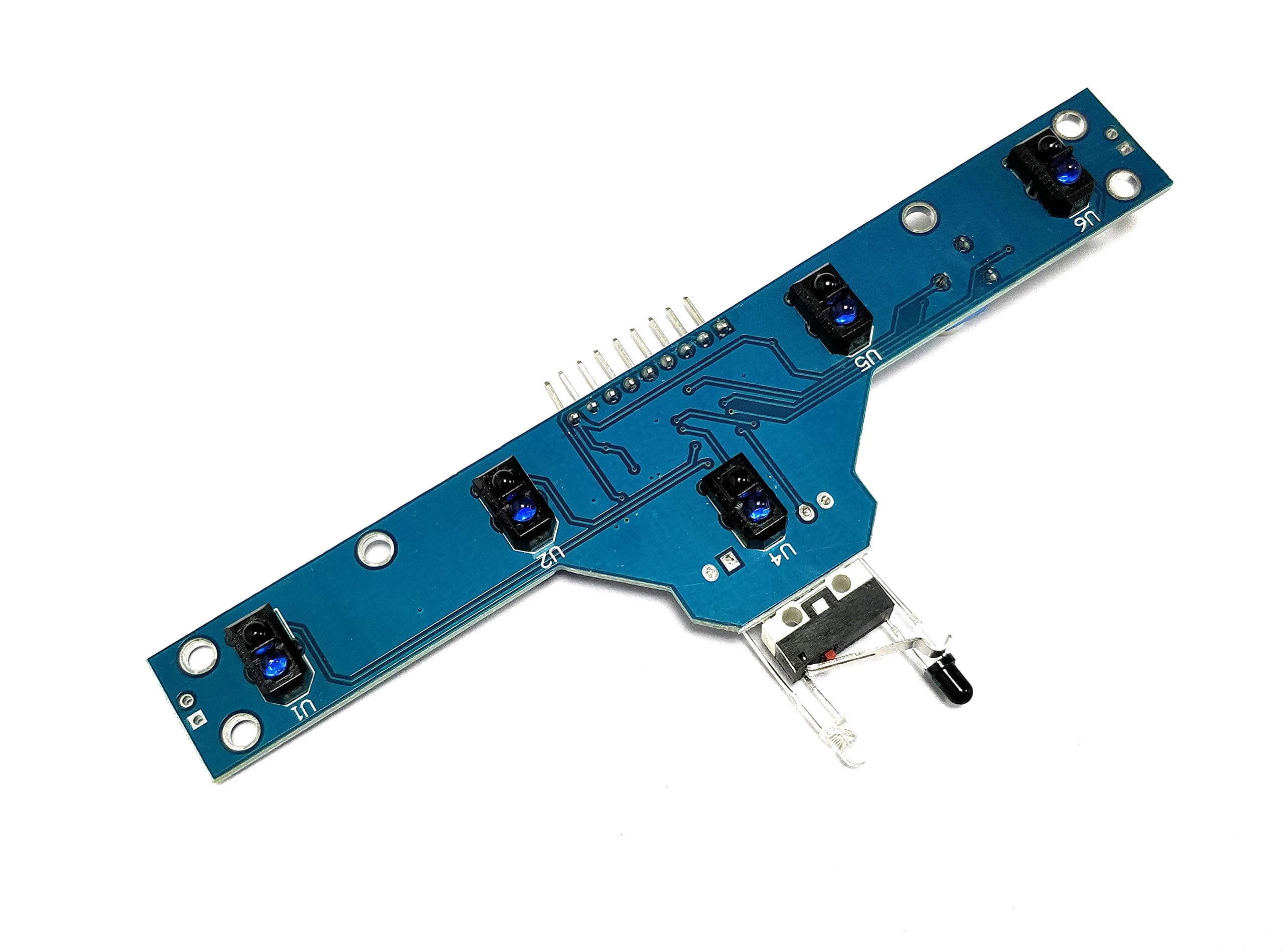 Mazatron Line Tracking Sensor Array- 5 Sensors With Bump Sensor-IR Proximity Sensor for Arduino Robotics Smart Car