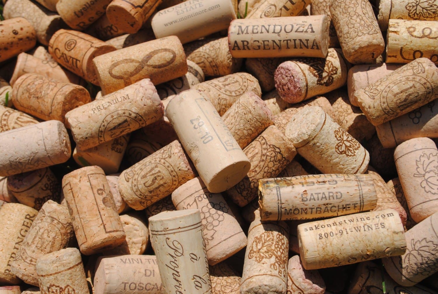 100 Used All Natural Recycled Wine Corks