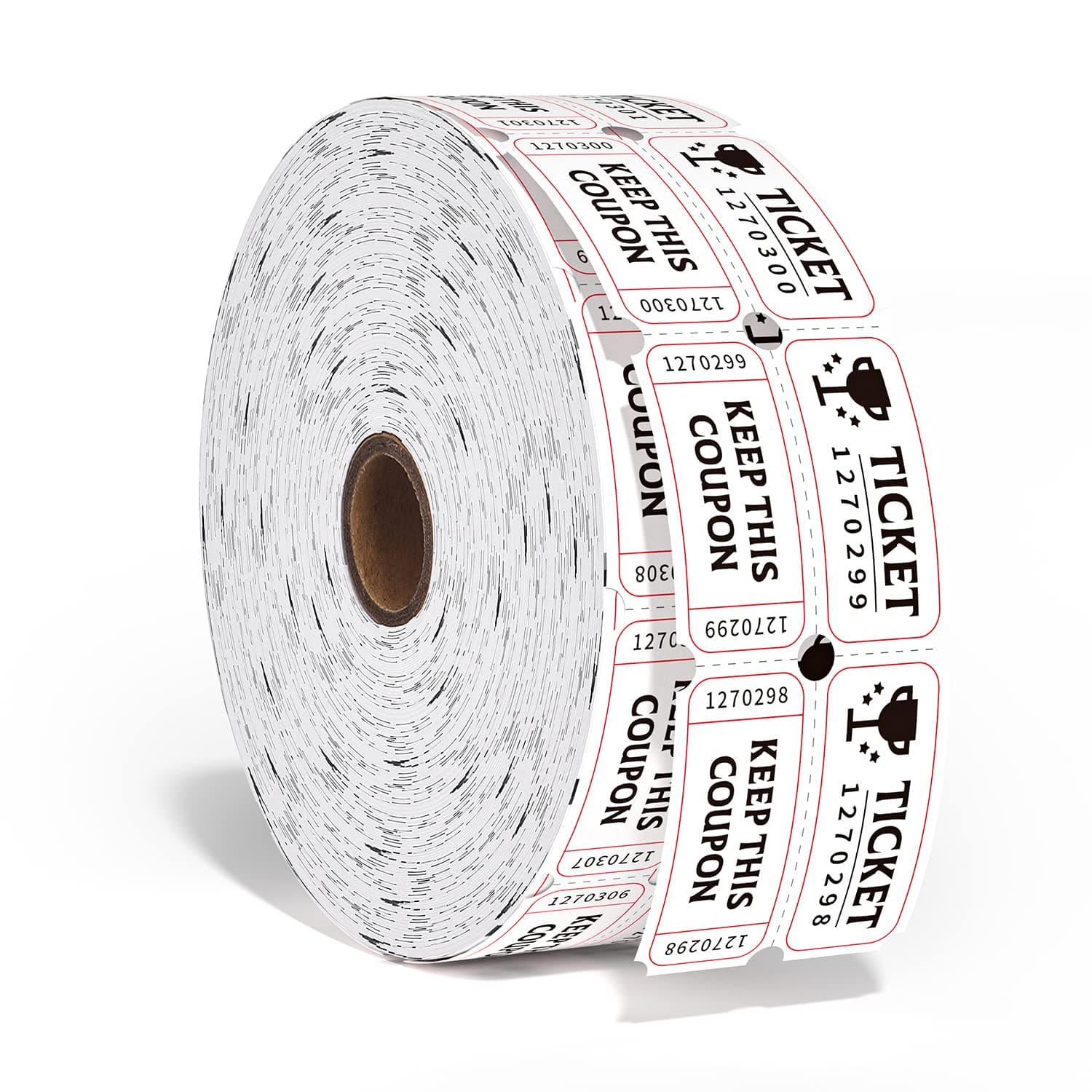 Methdic 2" x 2" 2000 Raffle Tickets Double Roll for Events, Entry, Class Reward, Fundraiser & Prizes Tickets