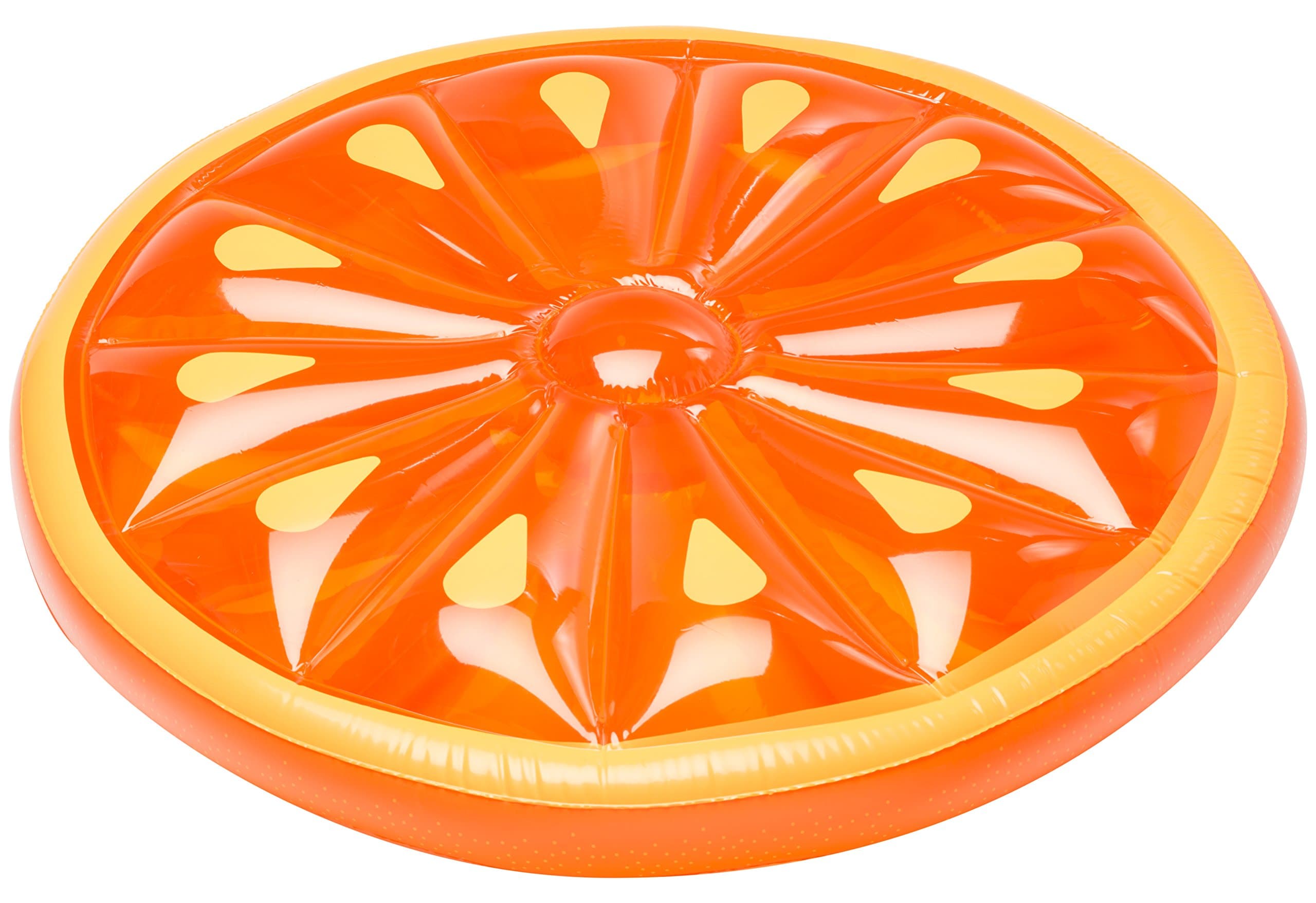 Sun Searcher Citrus Oasis Inflatable Orange Slice Swimming Pool Float,950443