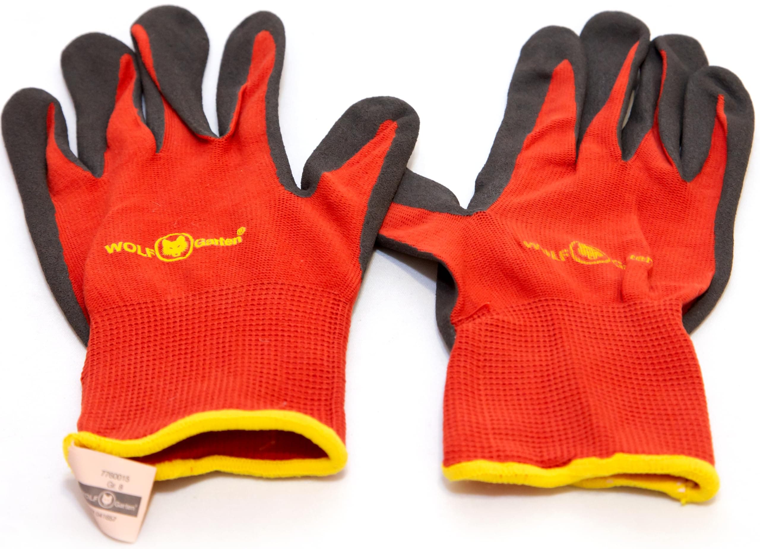 Polyester Wolf-Garten Gh-Bo 8 Garden Bed Gloves Soil (Pair of 2, 7760015),Red