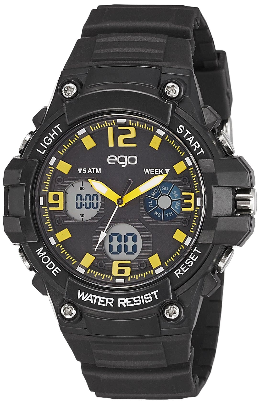 Ego Analog-Digital Black Dial Men's Watch-E-43790PPAN
