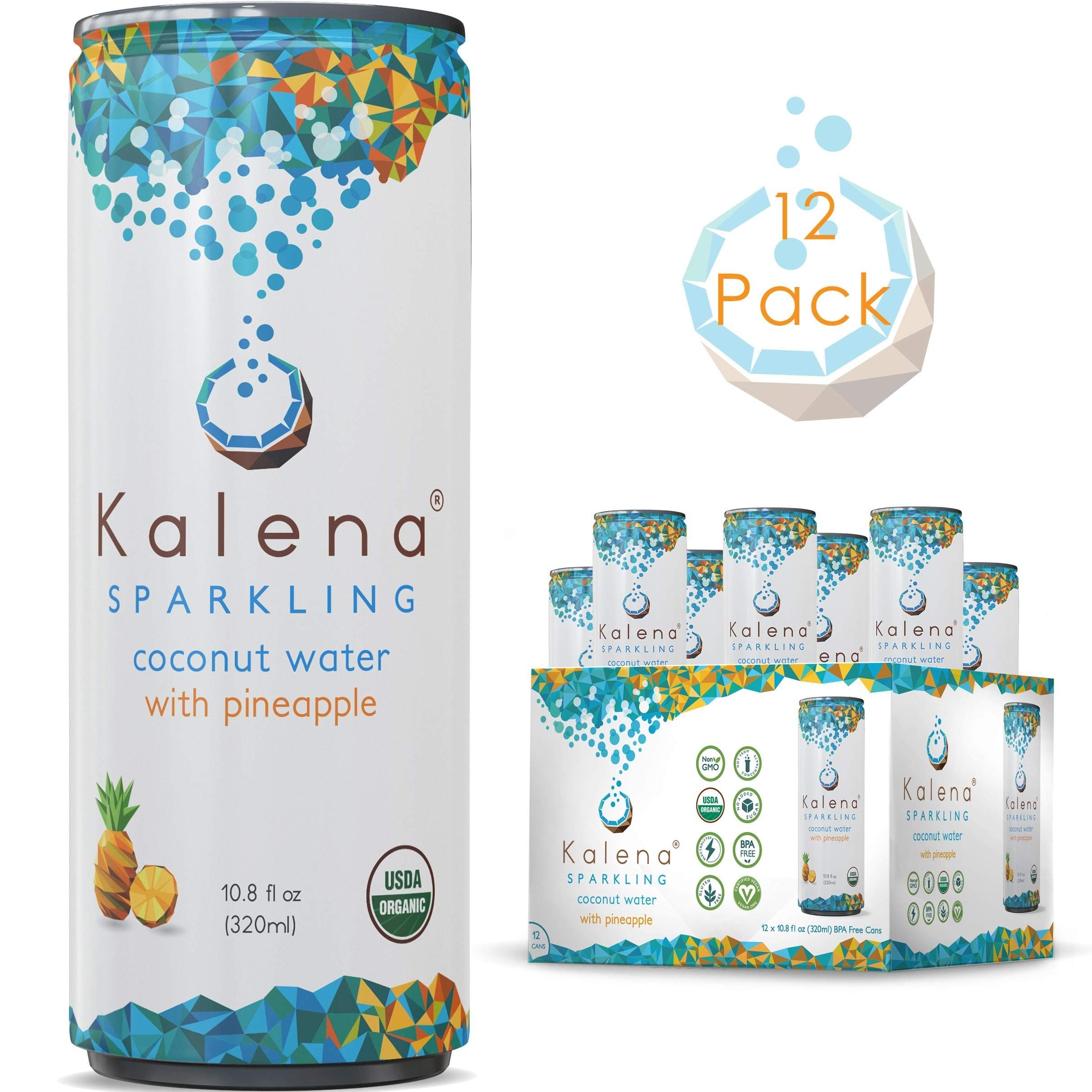 Kalena Sparkling Coconut Water - Pineapple