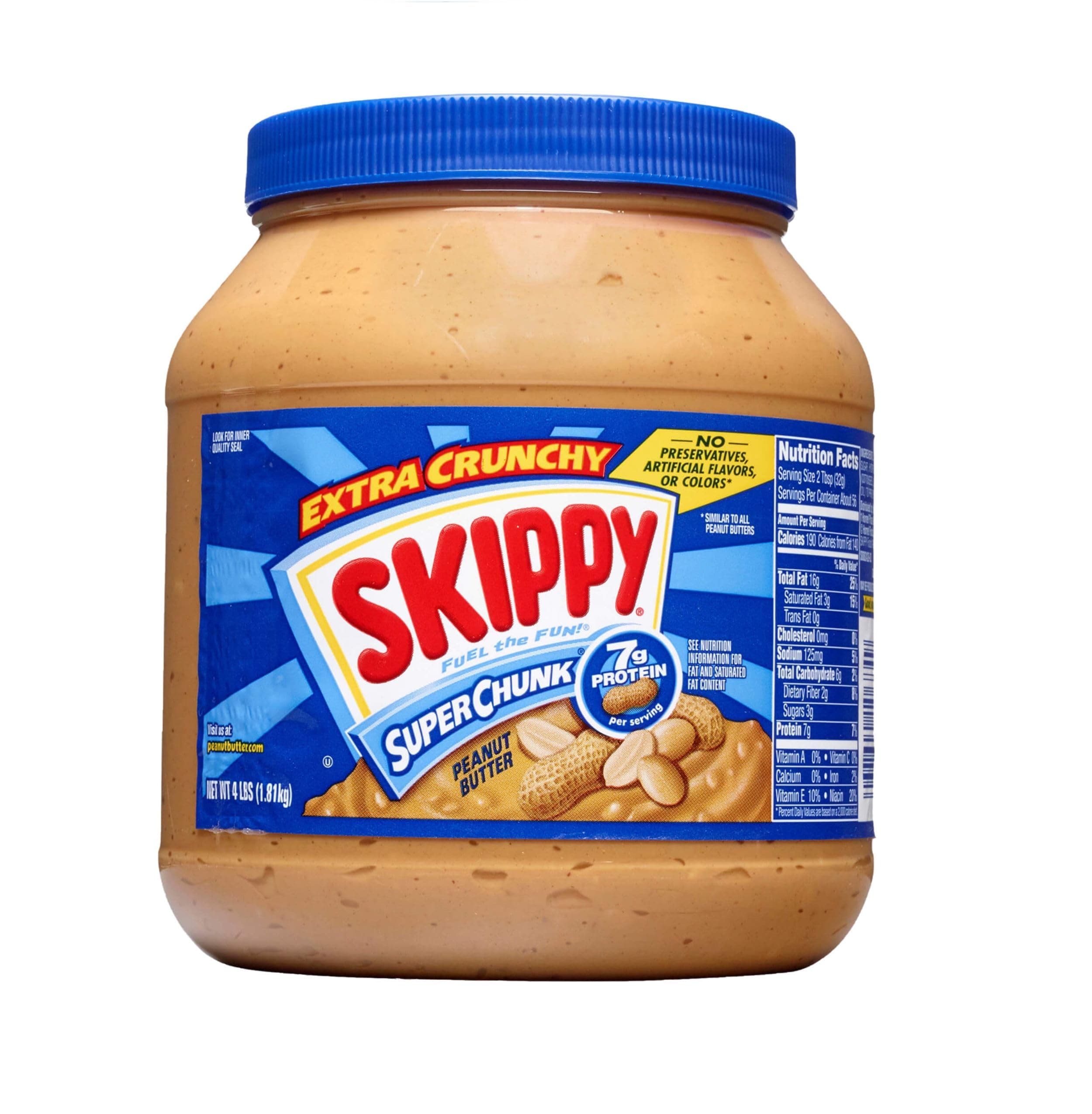 SUPER CHUNK Extra Crunchy Peanut Butter, 64 Ounce