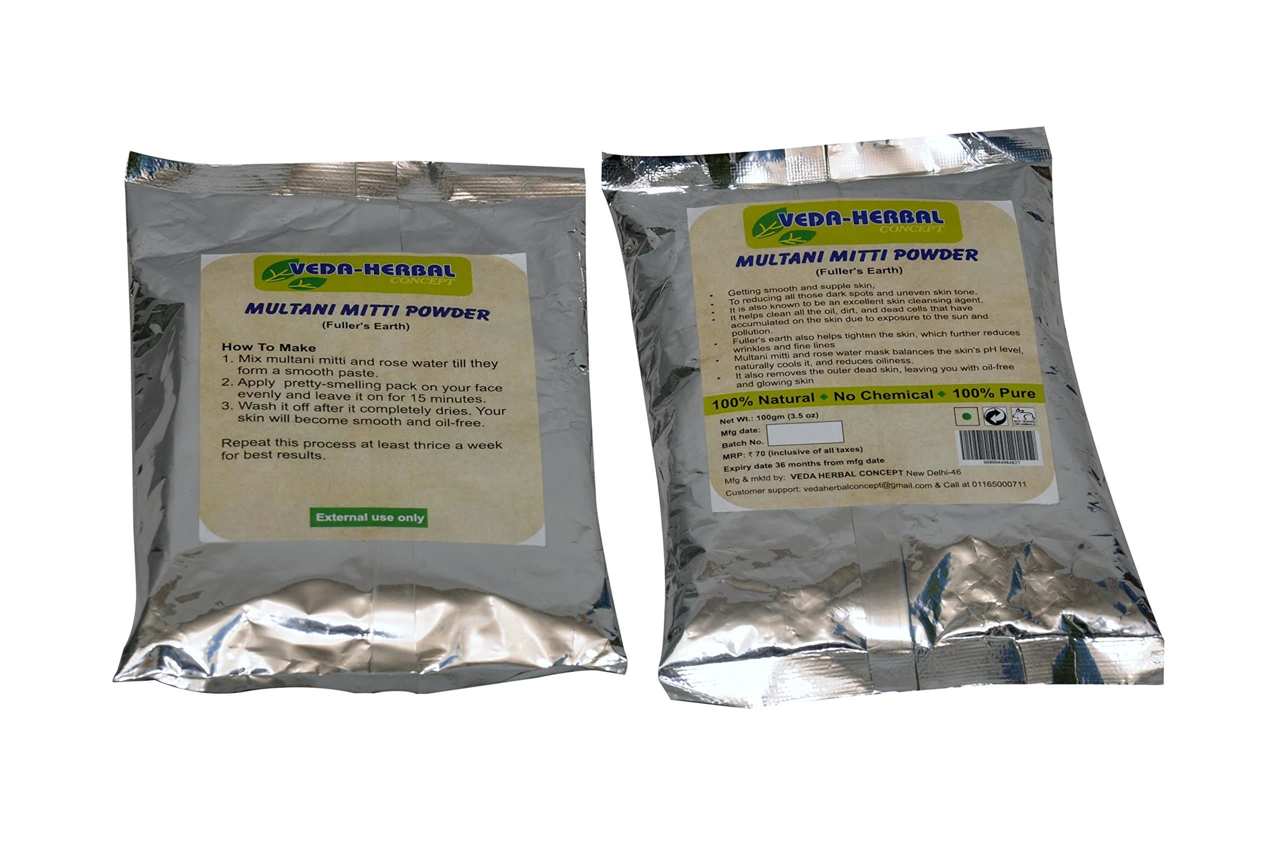 100% Pure Processed Fuller's Earth Clay (Multani Mitti)