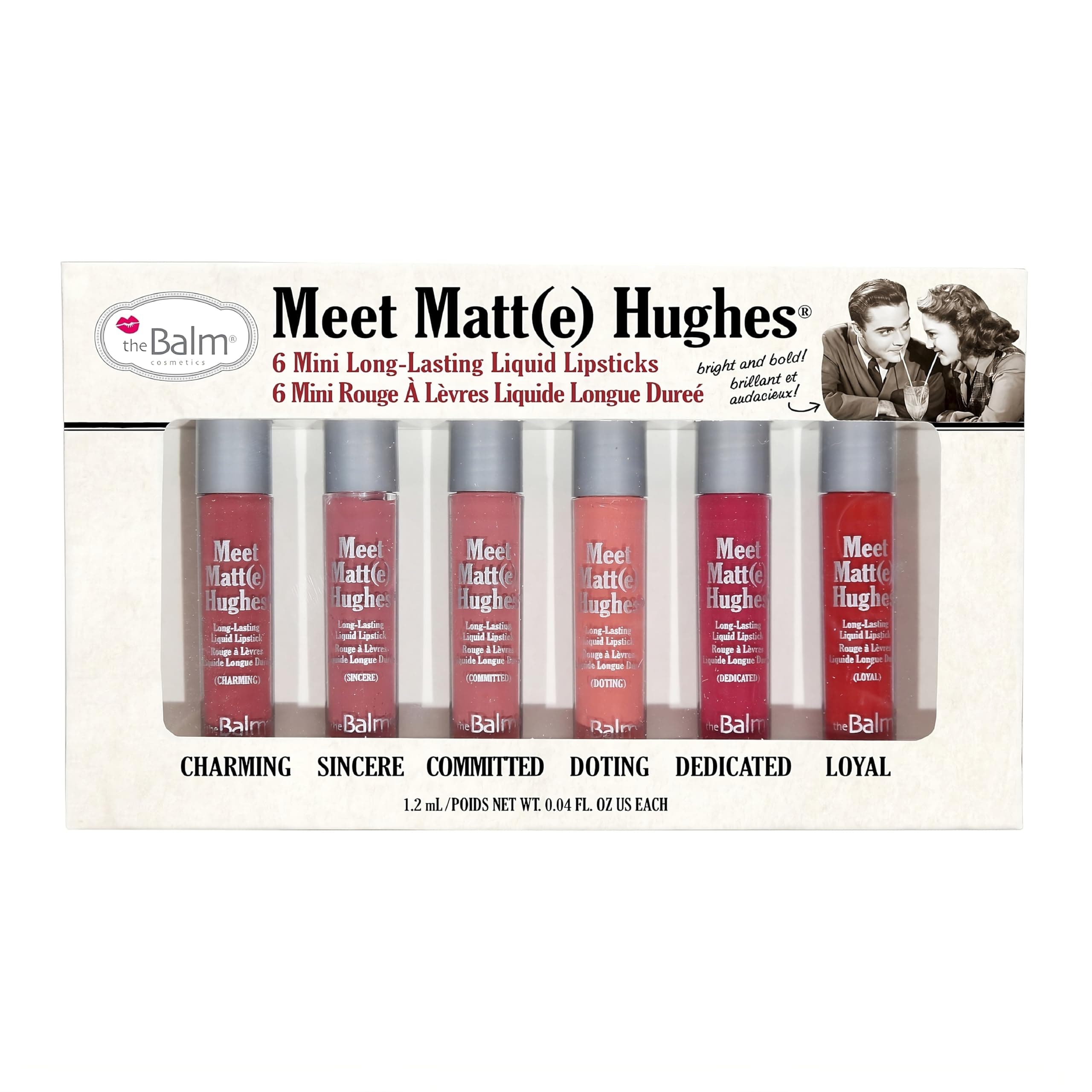Meet Matt(e) Hughes 6 Mini Long Lasting Liquid Lipsticks Kit - Vol.1 6x1.2ml/0.04oz