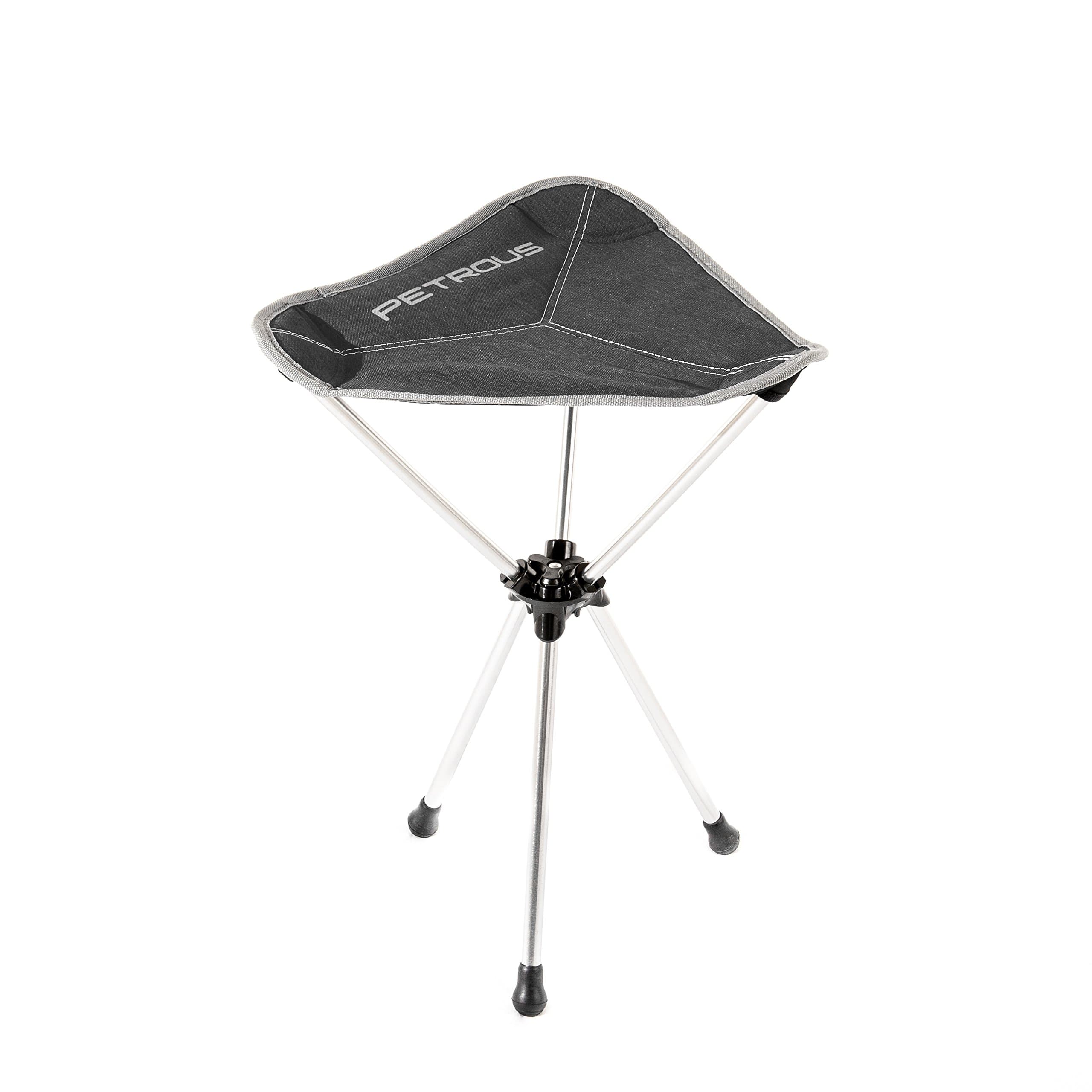 Tripod Chair - Ultra Light Weight Compact Technical Collapsible Stool - Perfect for Camping, Hiking, Backpacking, Bikepacking, Mountaineering