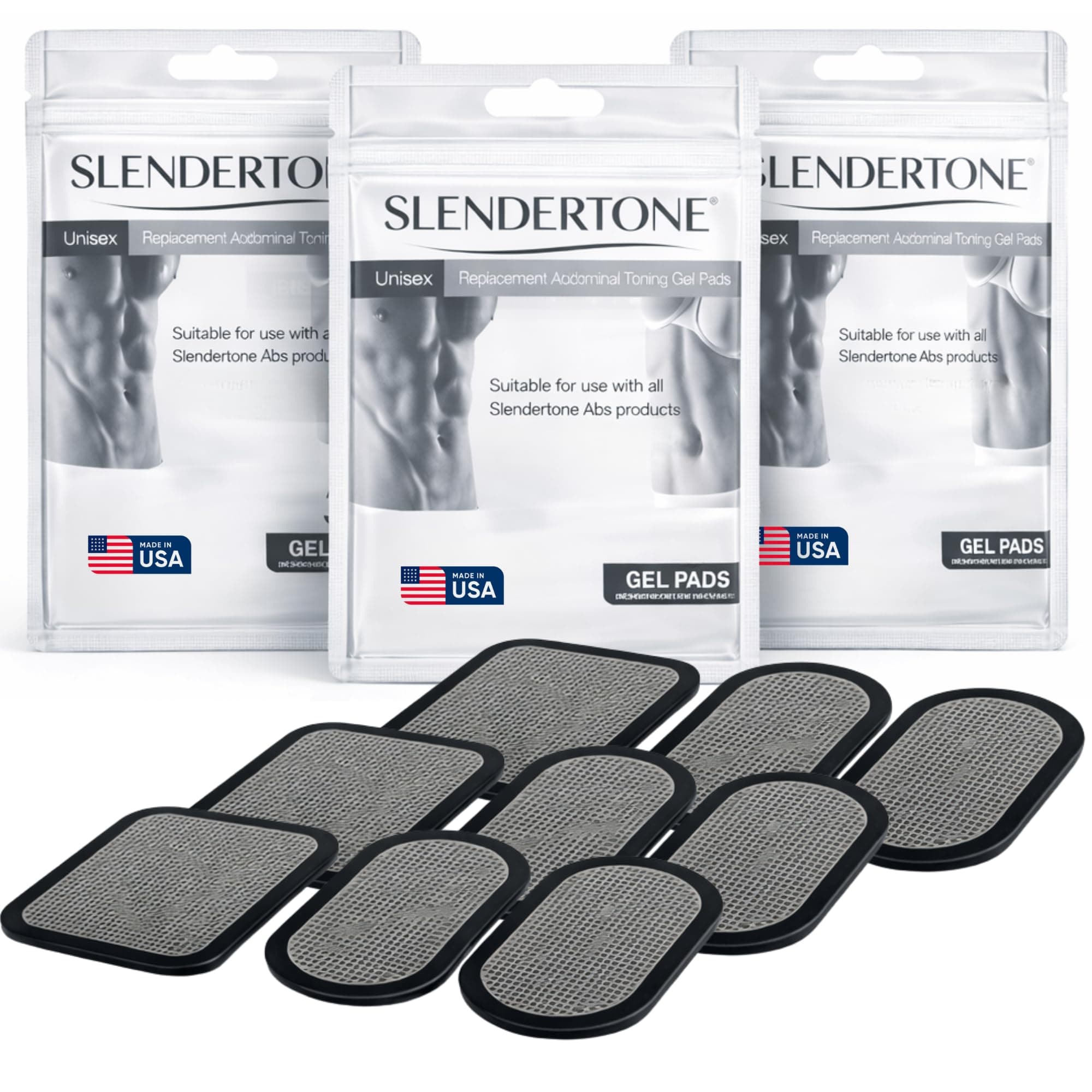 Slendertone Abs Belt Replacement Gel Pads, Triple Value Pack
