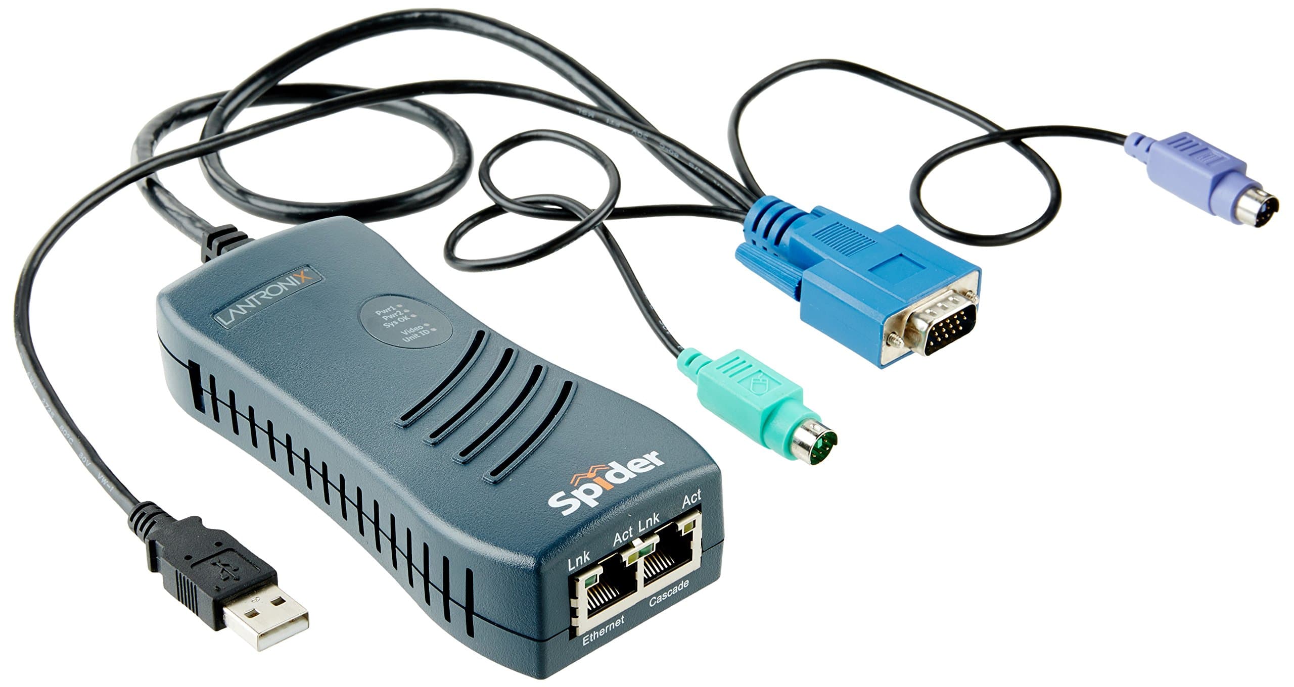 1PORT PS2 Remote KVM Kvm/ip Spider