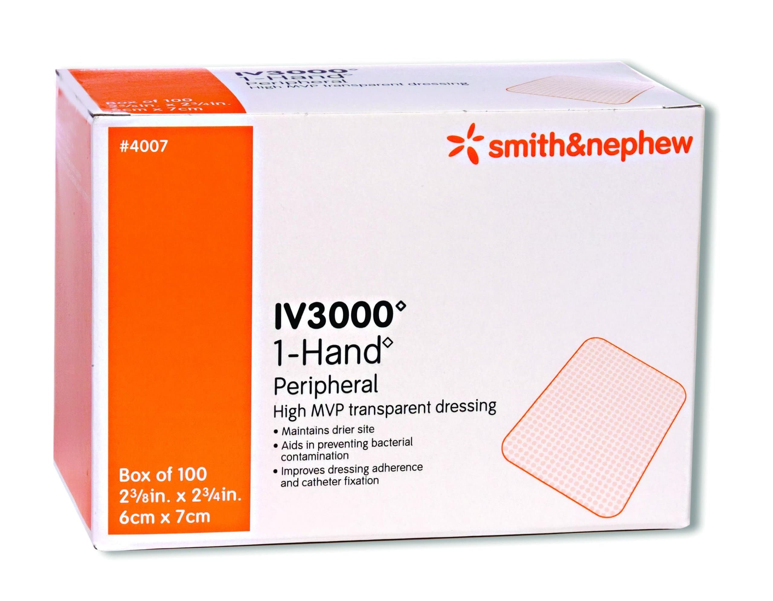 Smith & Nephew Opsite Iv 3000 Dressing 4" X 5 1/2" Box: 10