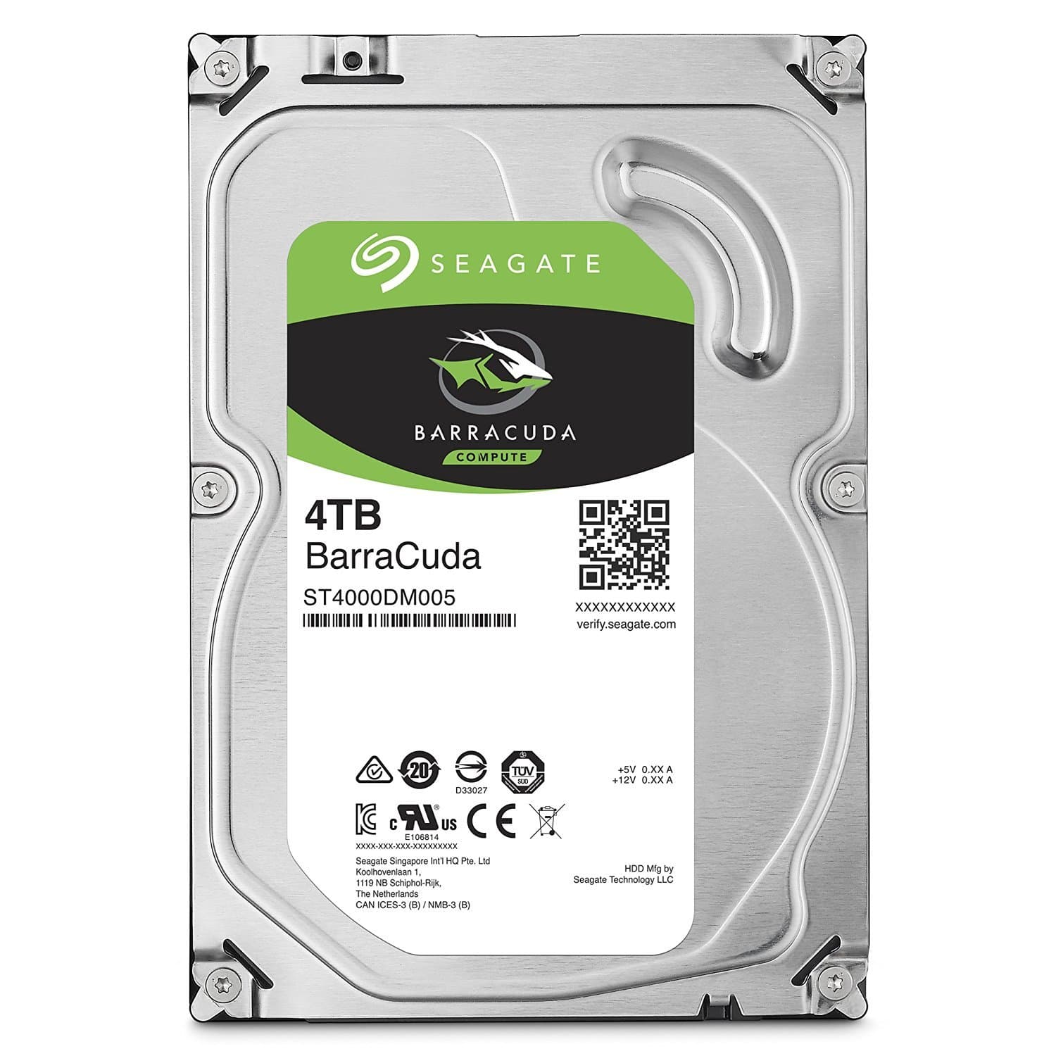 Seagate BarraCuda 4 TB 3.5 inch Internal Hard Drive (64 MB Cache SATA 6 GB/s up to 180 MB/s)