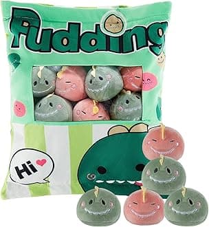 Civaner Cute Plush Pillow Kawaii Room Decor Throw Pillow Removable Stuffed Animal Toys Fluffy Christmas Home Decor Gifts(Dinosaur)