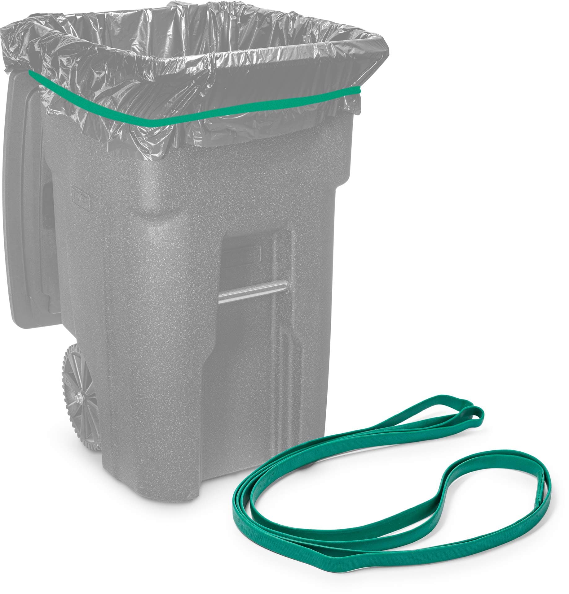 Tasker Rubber Bands for 95-96 Gallon Trash Cans, (Value 6 Pack)