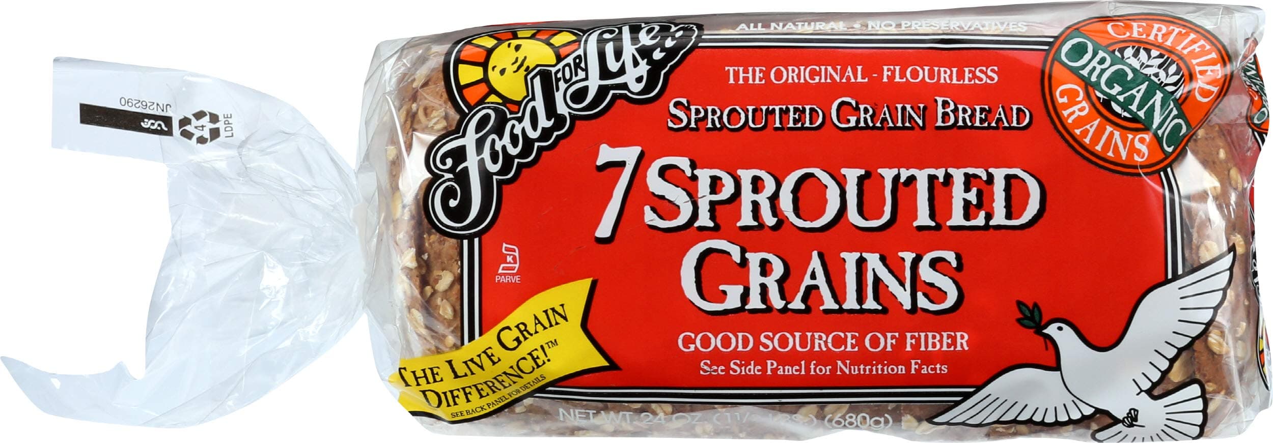 FOOD FOR LIFE Organic 7 Sprouted Whole Grain Bread, 24 OZ