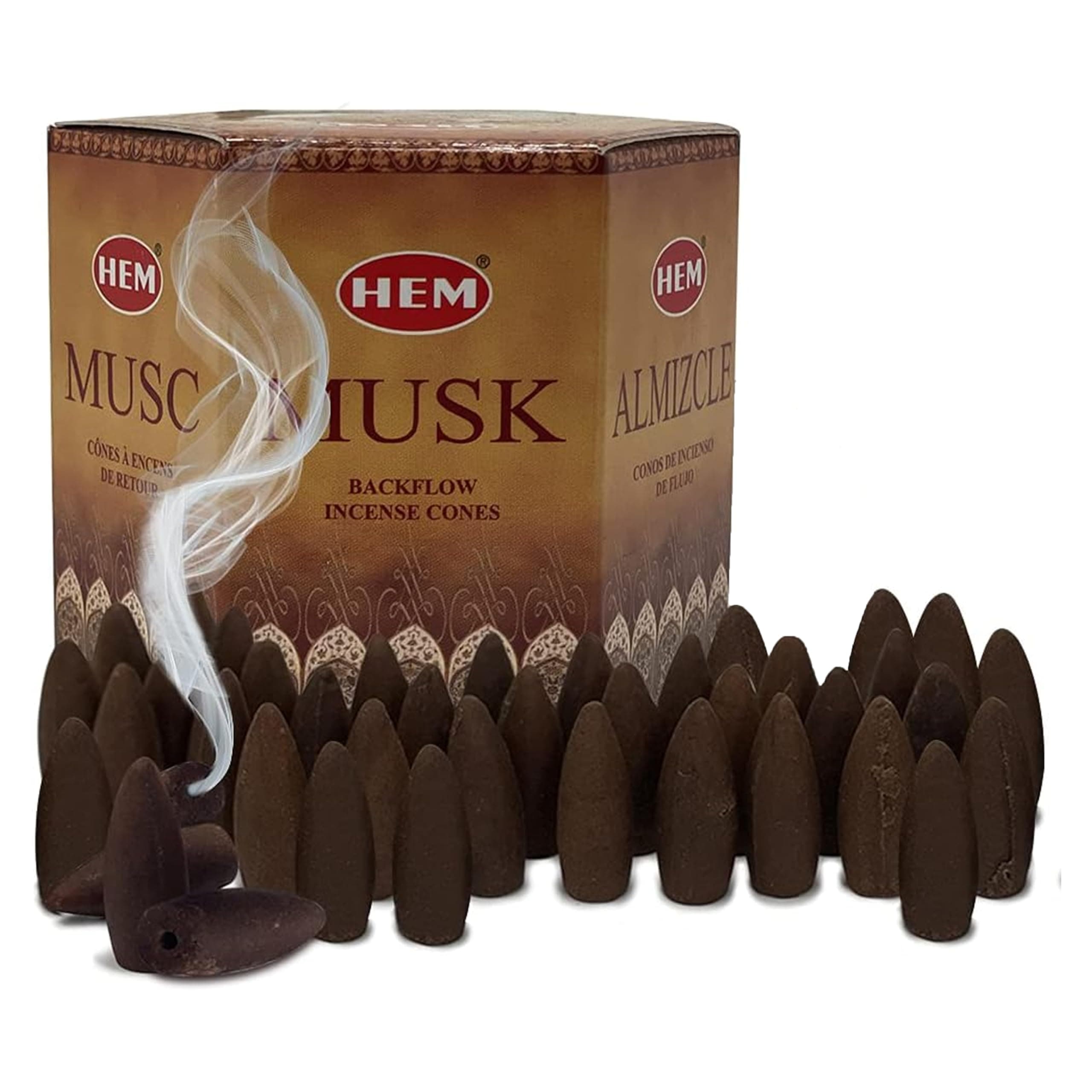 TRUMIRI Musk Backflow Incense Cones For Waterfall And Mat Bundle Inciensos Aromaticos|Incienso|Inciense|Insienso