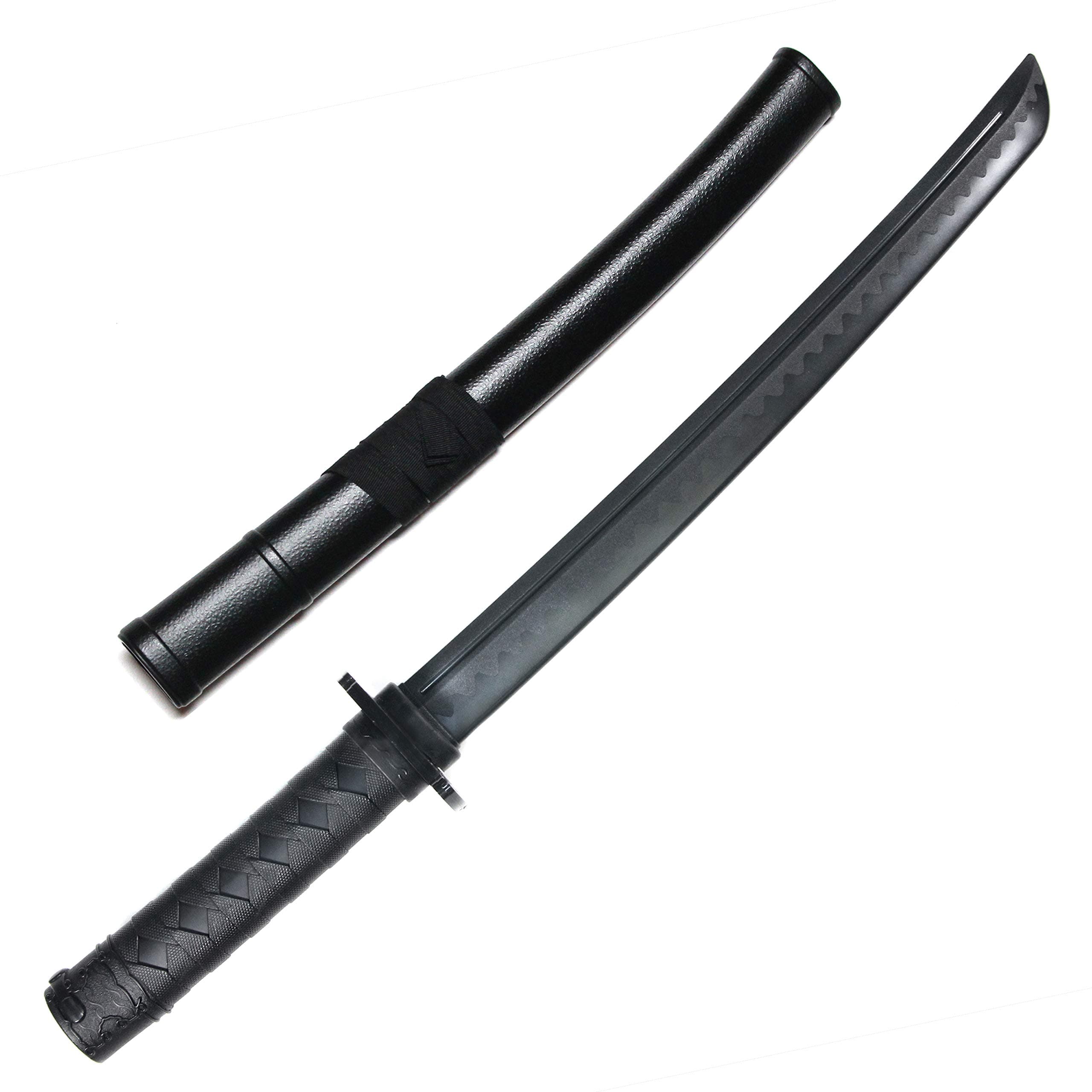 E-BOGU Polypropylene Short Practice Samurai Training Sword (24") with Black Saya Scabbard