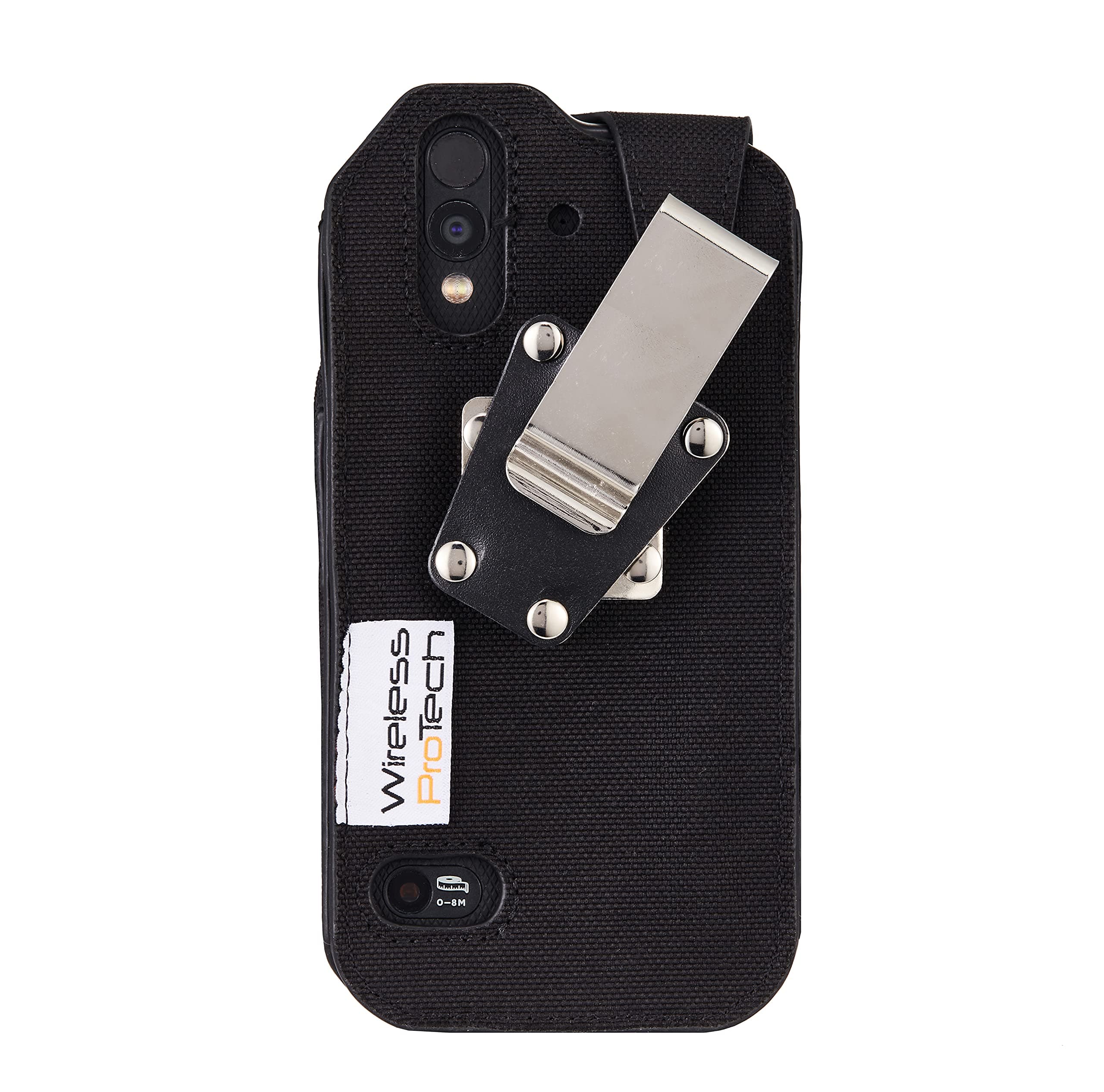 Ballistic Nylon Fitted Case with 4 Position Locking Belt Clip Compatible with CAT S61