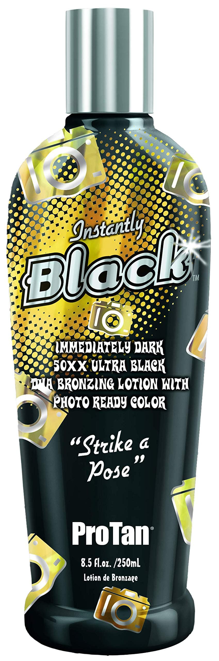 Pro Tan INSTANTLY BLACK Immediately Dark DHA Bronzer - 8.5 oz.