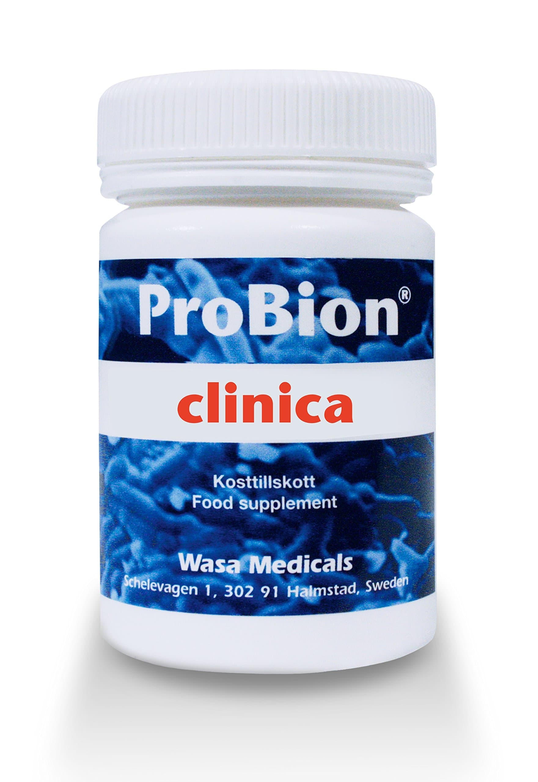 ProBion Clinica - Sensitive Irregular Digestion. High Strength Support During Antibiotic Intake. High Potency 10 billion CFU Time Release. Swedish Pharmaceutical Grade Probiotics Tablets