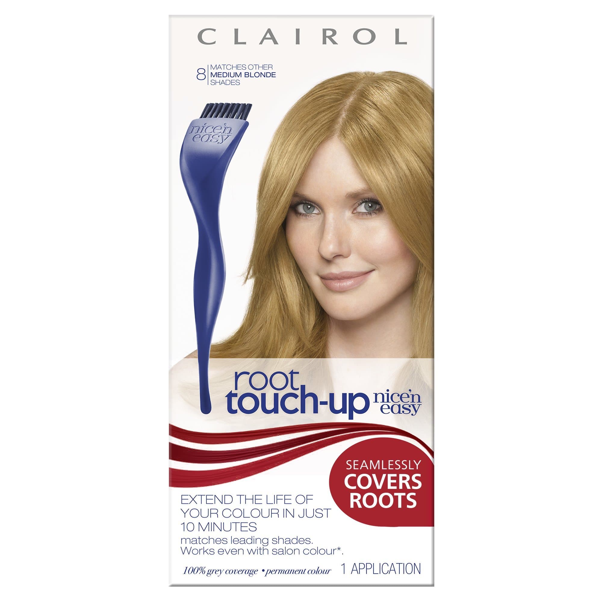 Root Touch Up Permanent Hair Dye 8 Medium Blonde