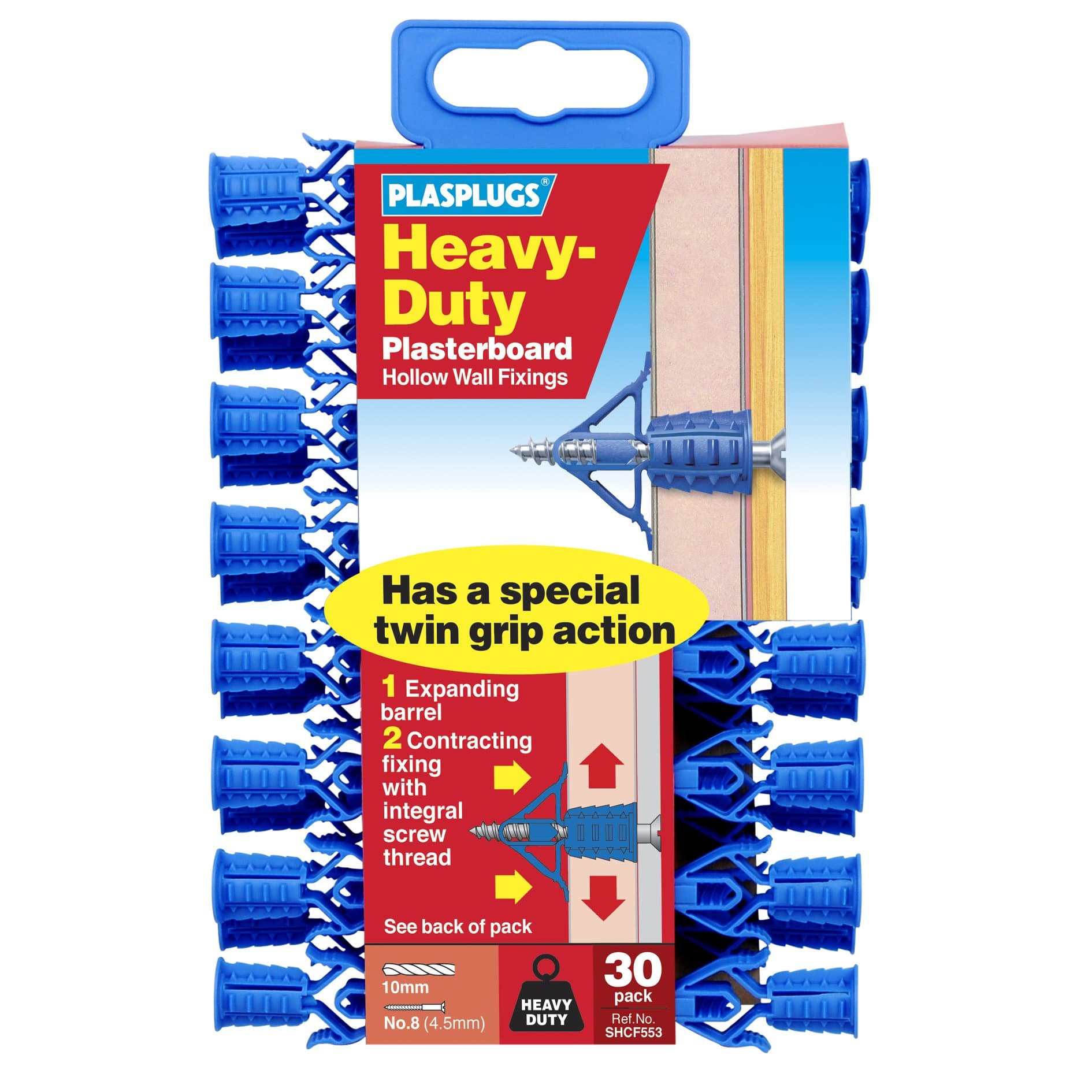 Plasplug SHCF553 Heavy-Duty Hollow Wall Fixing