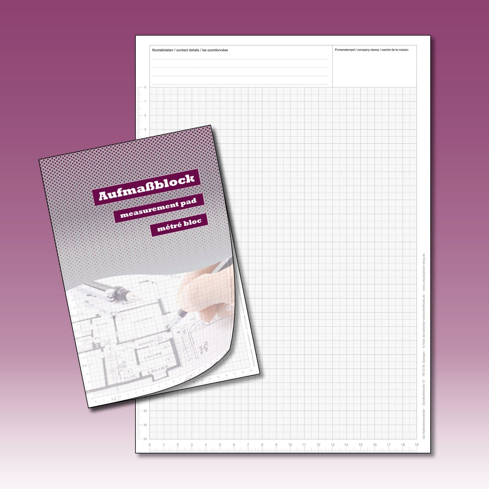 Professional Sketch Drawing Pad, Planning Pad, Graph Paper Pad