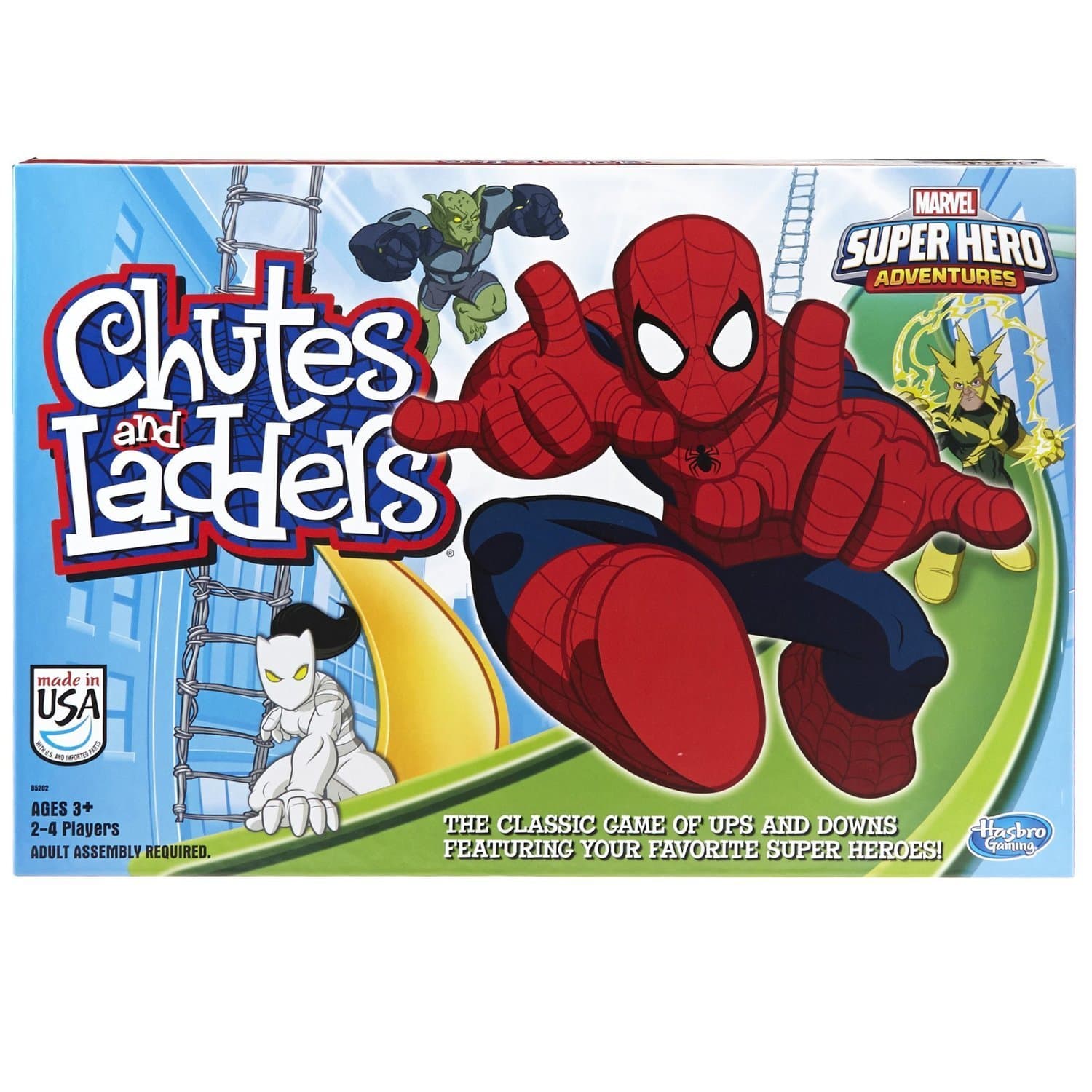 Marvel Spider-Man Web Warriors Chutes & Ladders Game (Amazon Exclusive)