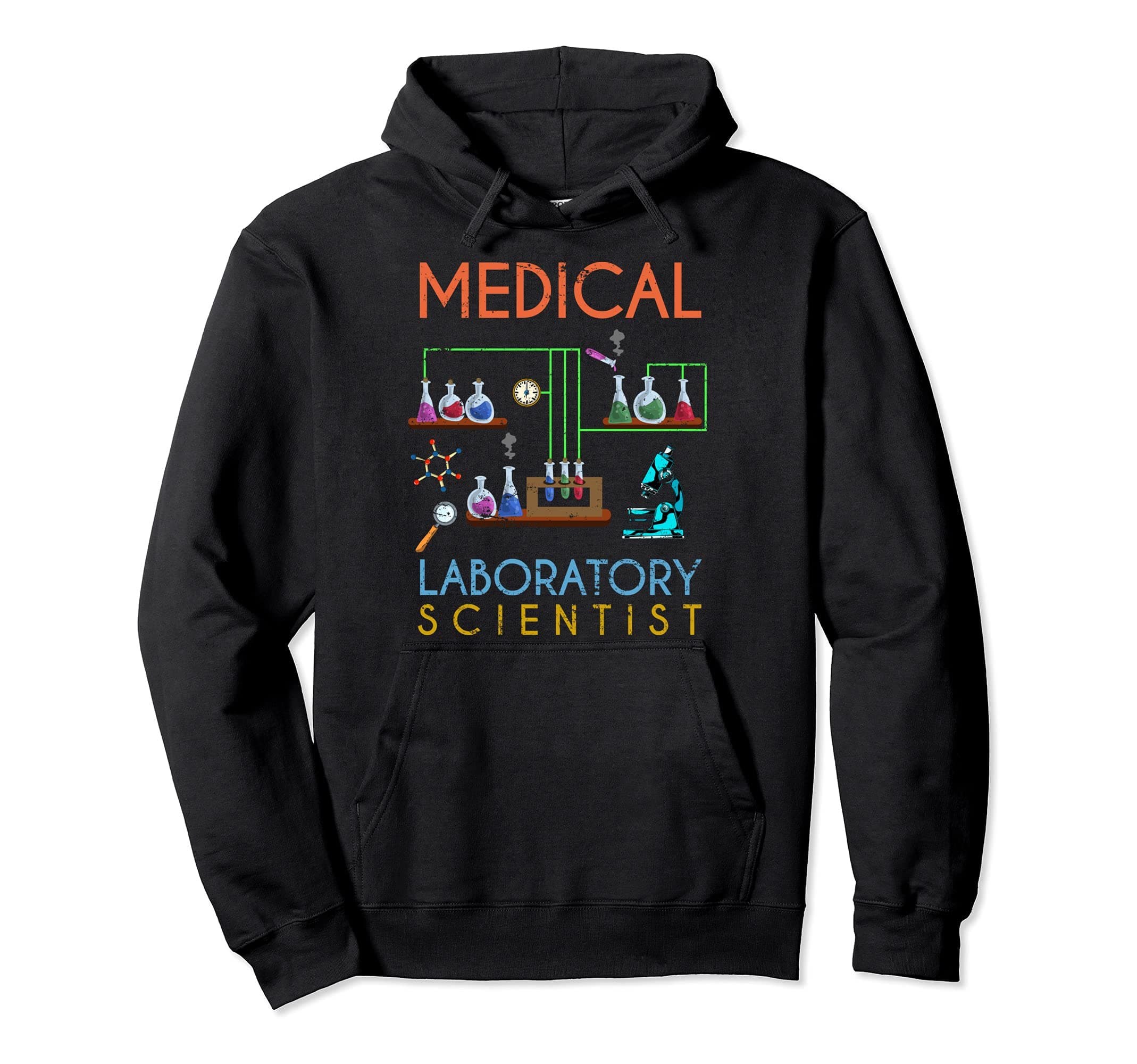 Lab Technologist Science Geek Medical Laboratory Scientist Pullover Hoodie