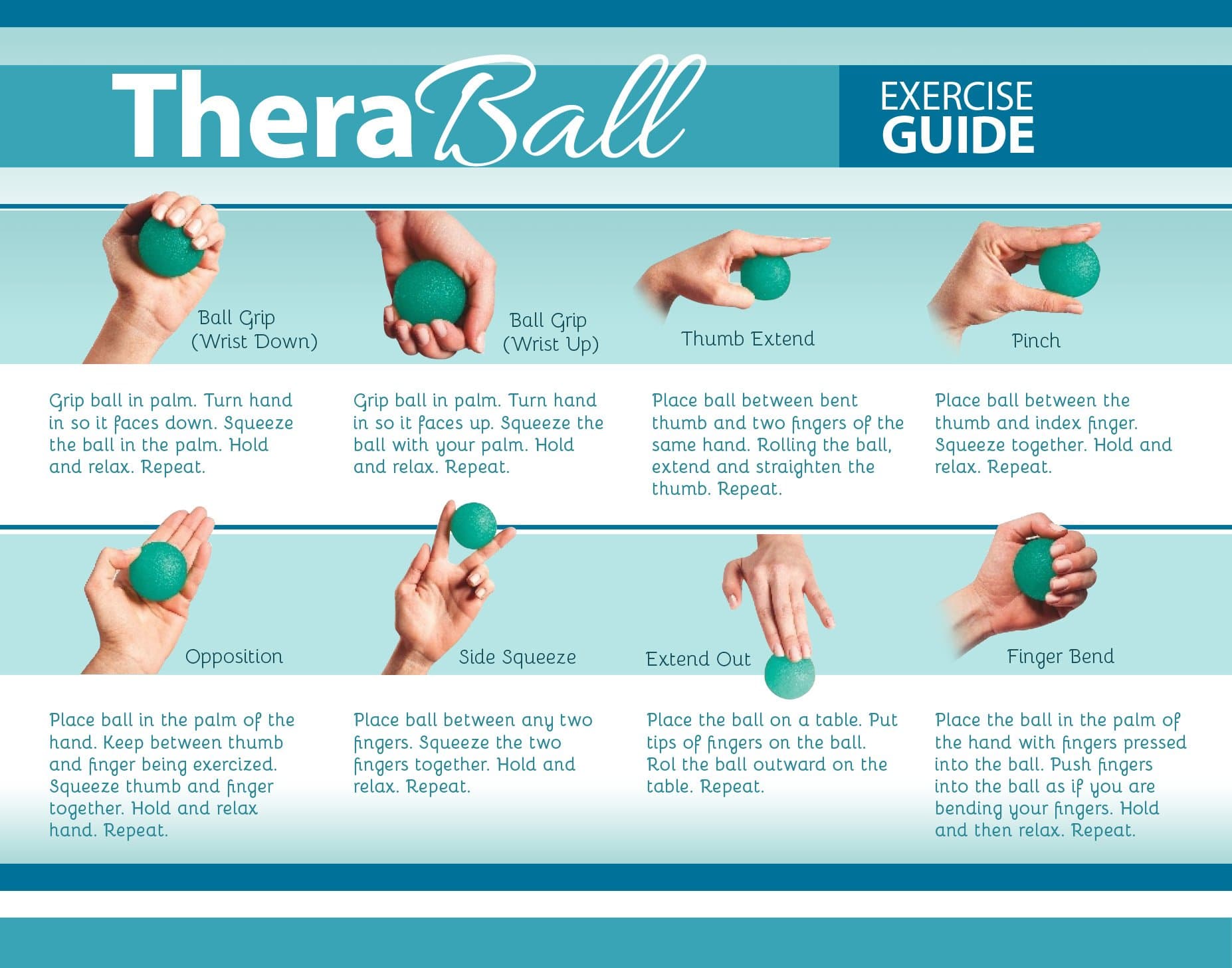 The Original TheraBall Hand Therapy Exercise Ball Kit