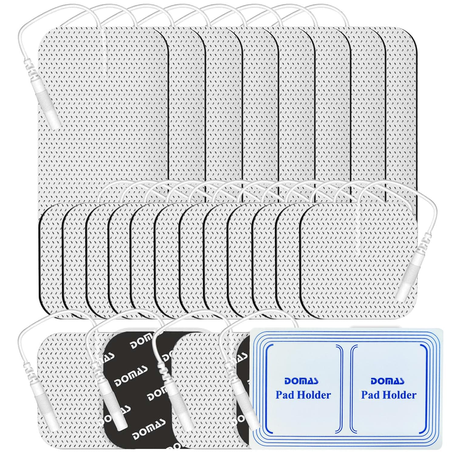 TENS Unit Electrode Pads - 24 PCS, Multiple Sizes, Self-Adhesive, Compatible with TENS 7000, AUVON TENS, Etekcity, Nicwell Care Tens