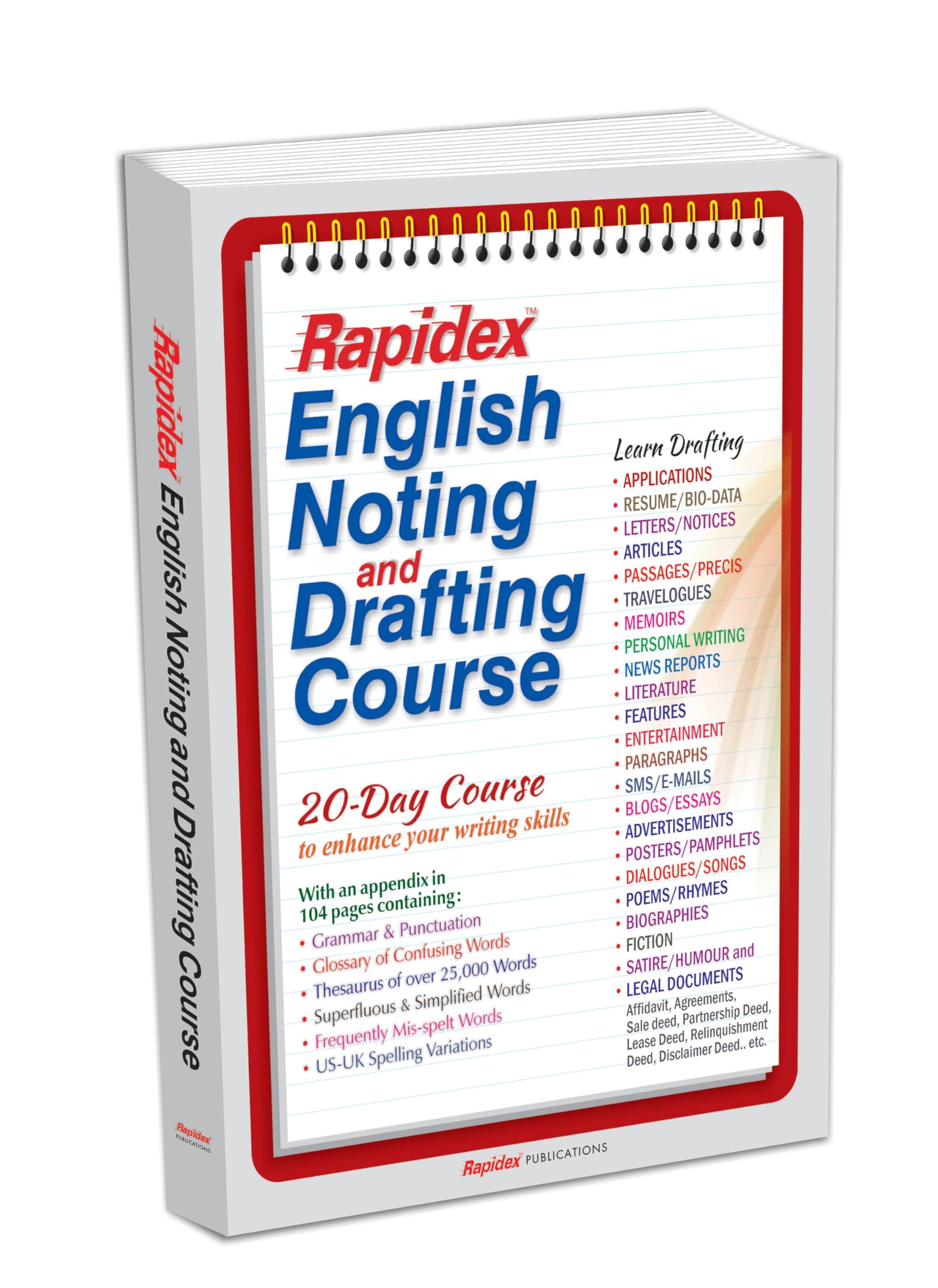 : Rapidex English Noting & Drafting Course