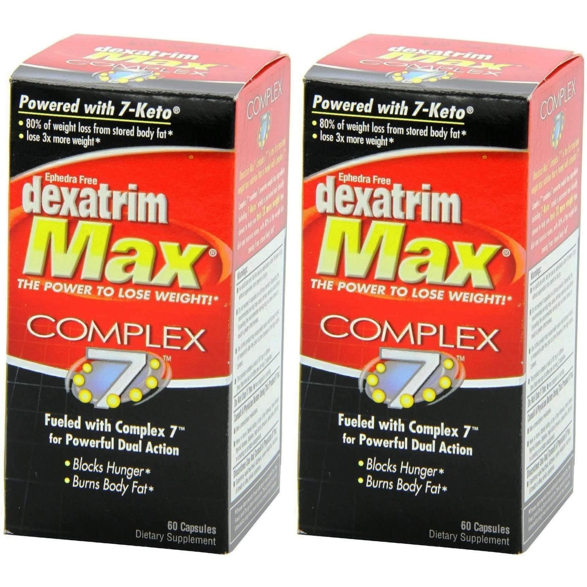 Dexatrim Max Complex 7 Dietary Supplement, 60 Capsules (Pack of 2)