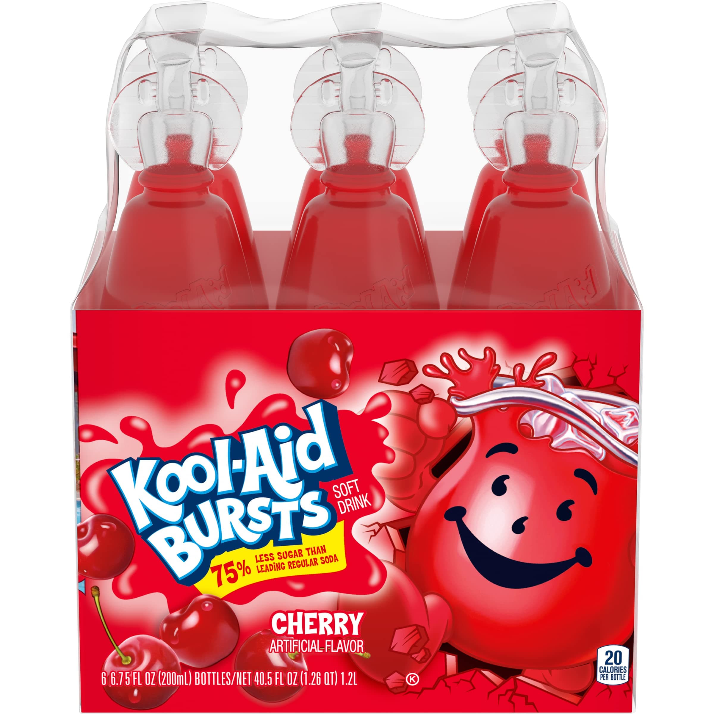 Bursts Cherry Flavored Juice Drink (6 Bottles)