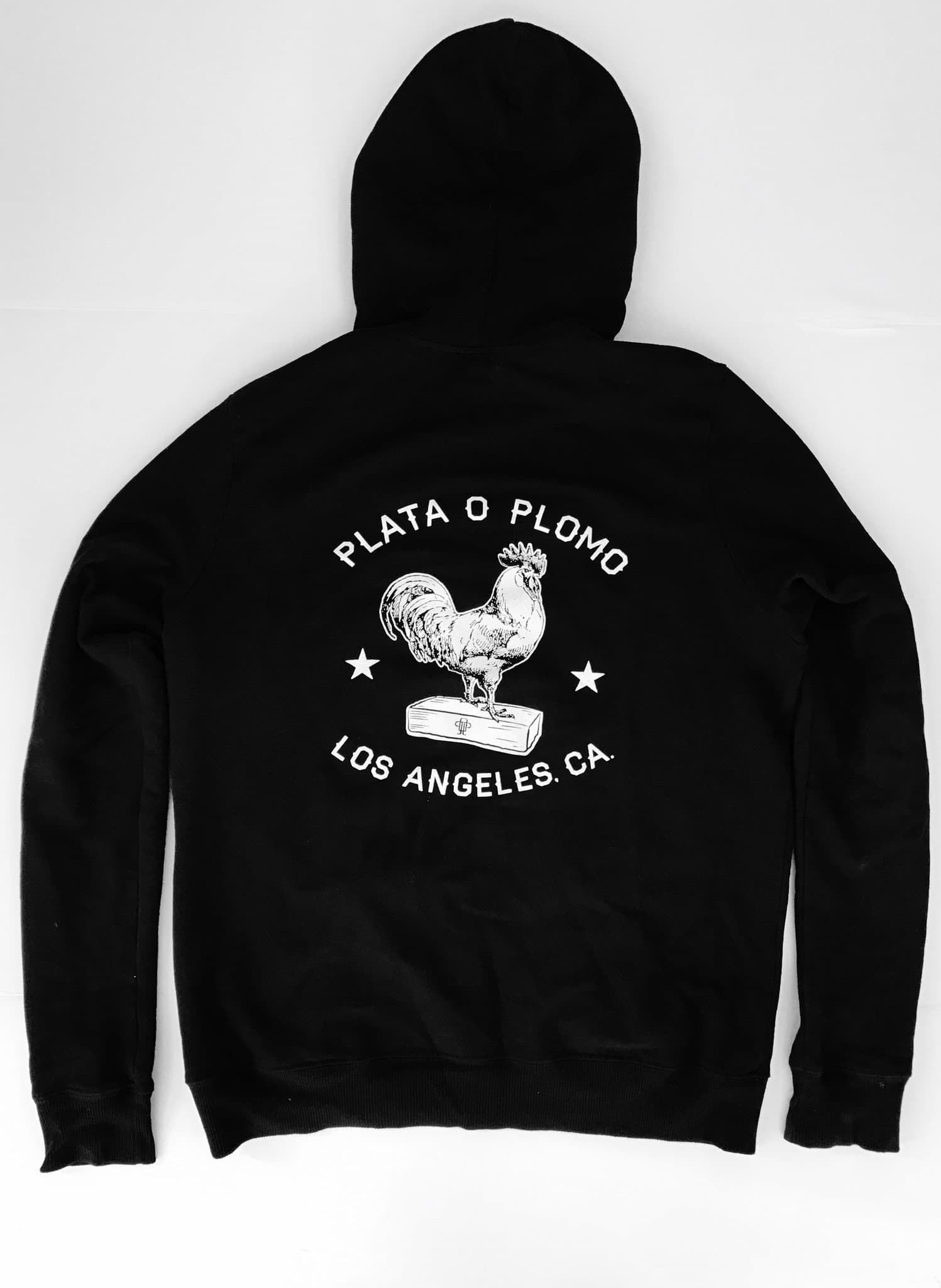 Plata O Plomo™ | The Chicken ON A Brick | Mens Pullover Hoodie