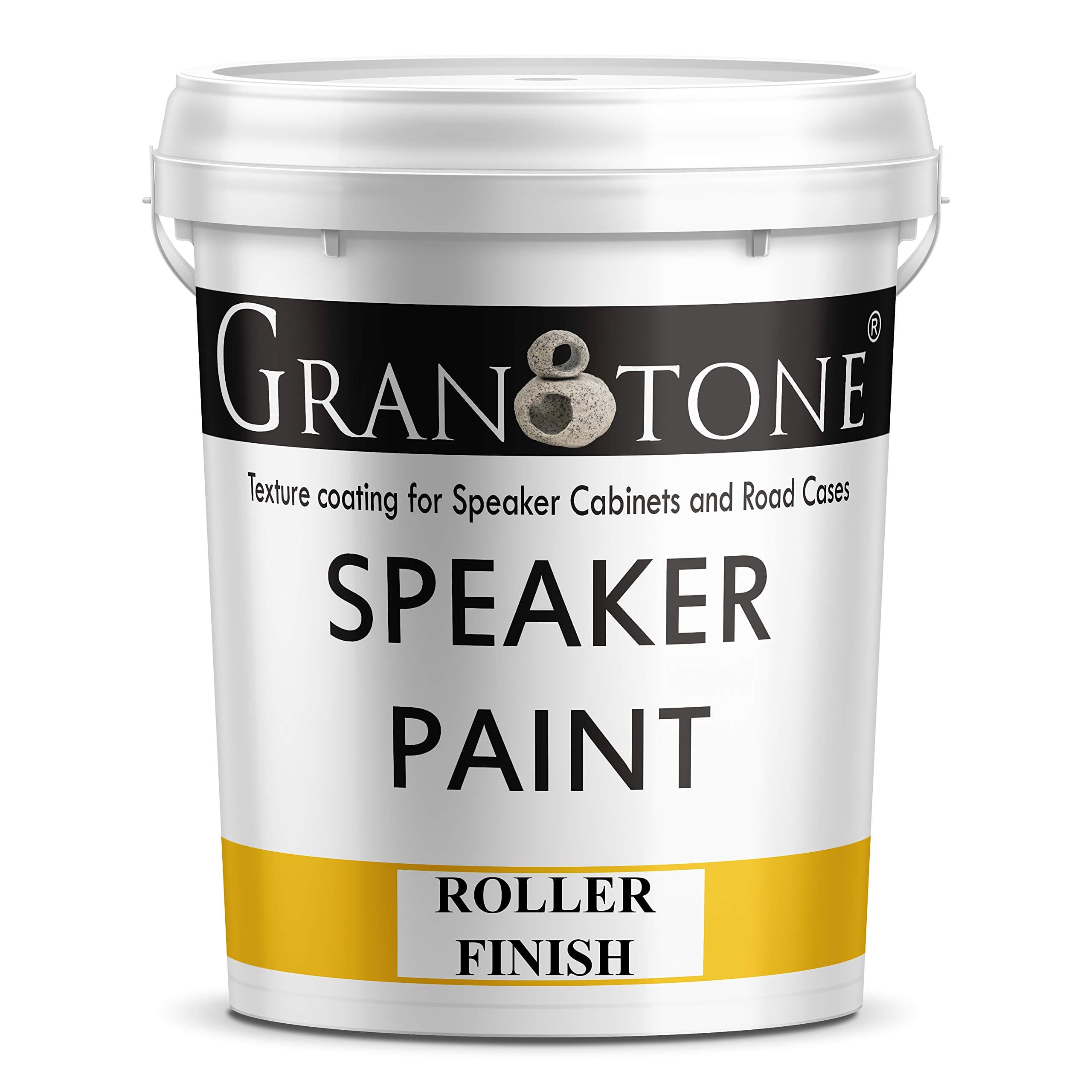 GRANOTONE Roller Grade Speaker Cabinet Texture Coating Paint Black 5 KG