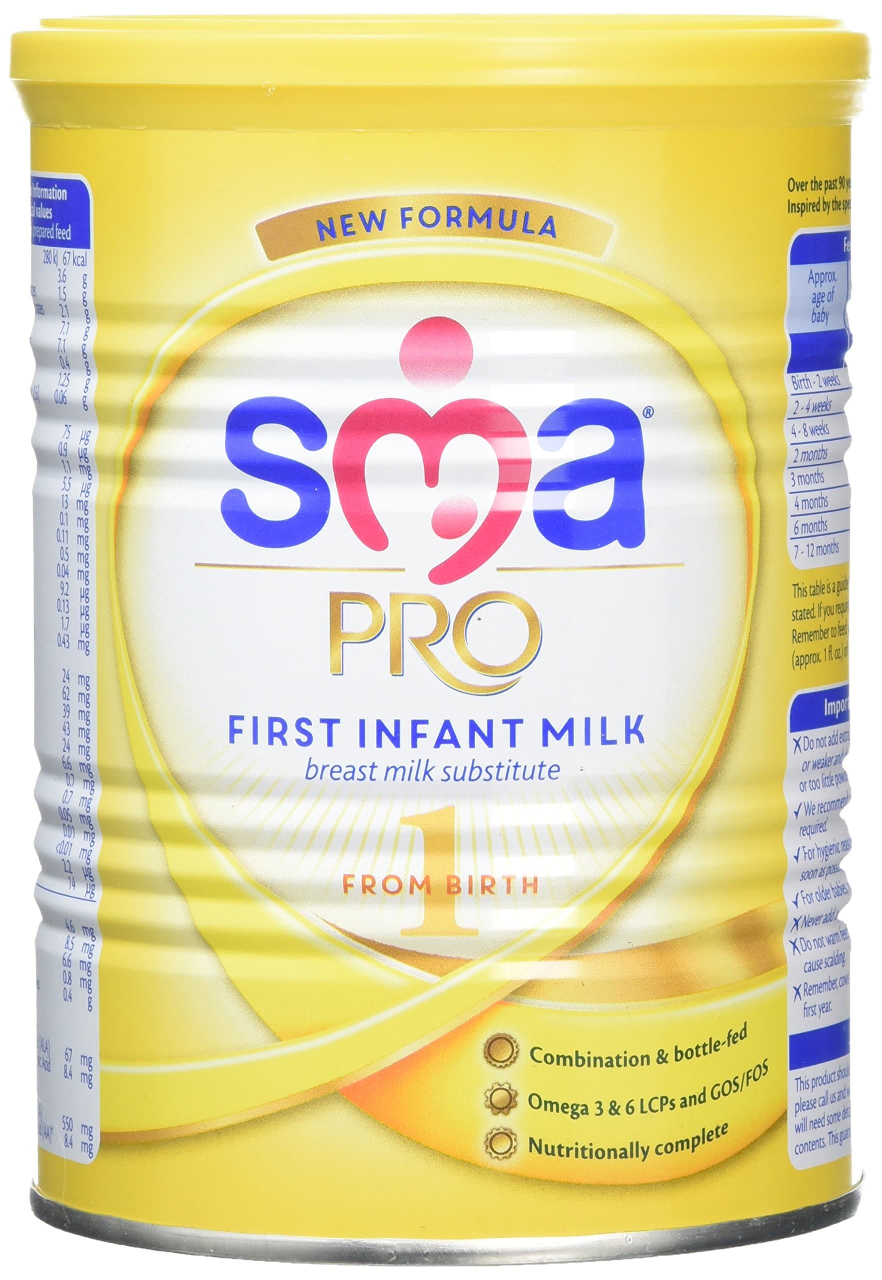 SMA Pro First Infant Milk from Birth 400 g (Pack of 12)
