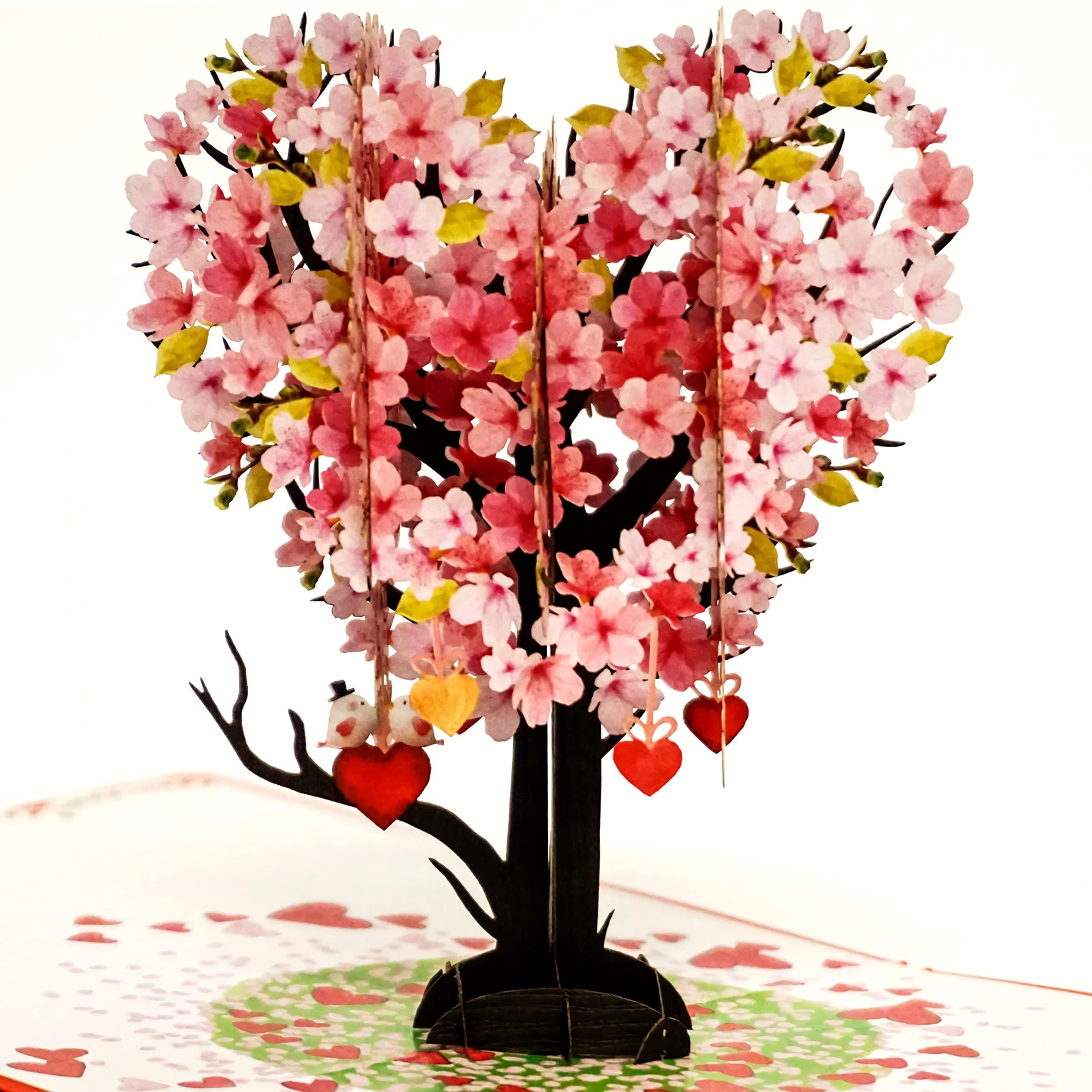 CUTE POPUP - Heart Cherry Tree Pop Up Card